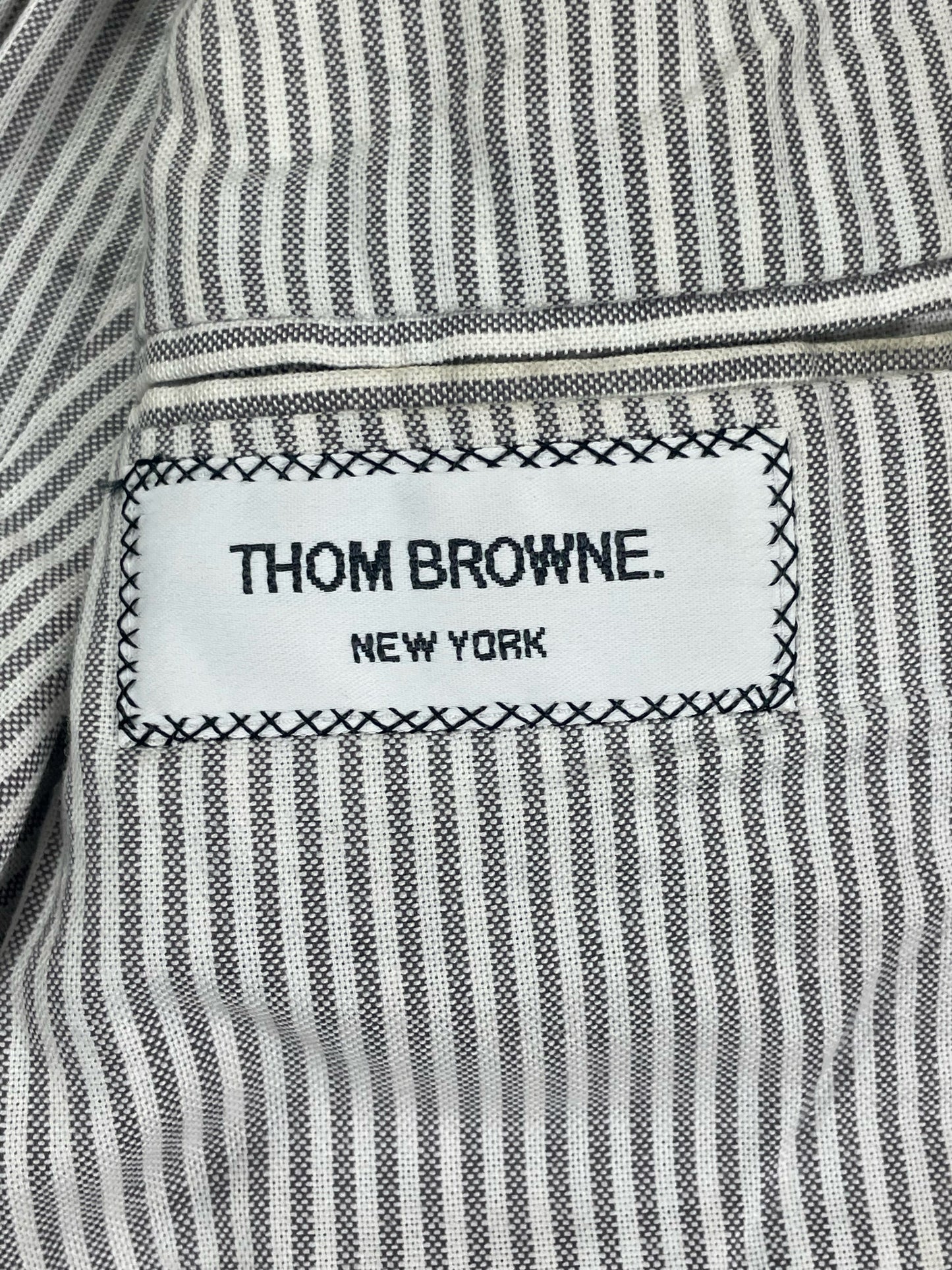 Thom Browne New York glen plaid cardigan jacket and trousers set