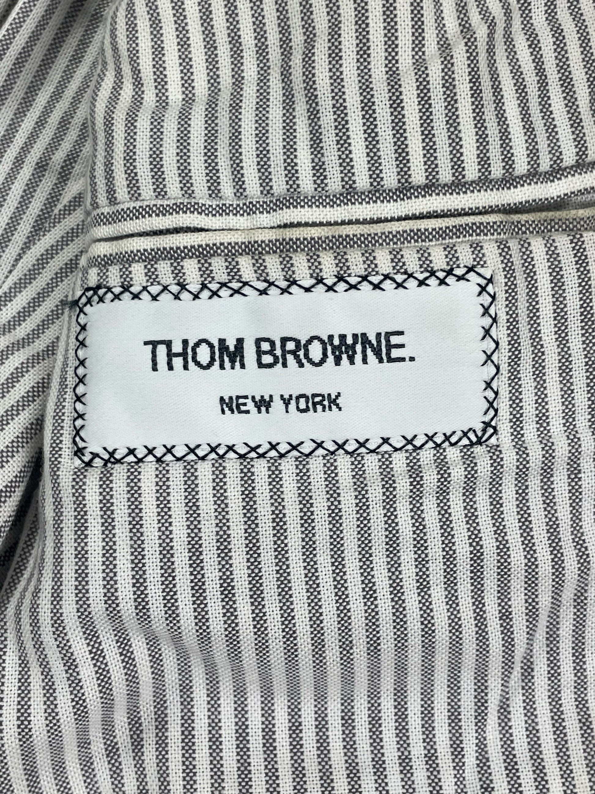 Thom Browne New York glen plaid cardigan jacket and trousers set