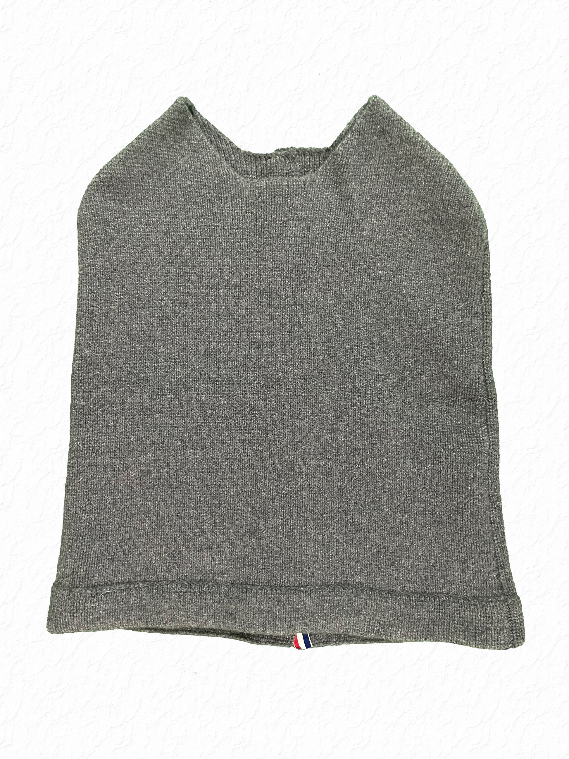 Archival Thom Browne Fall 2008 grey cashmere armless fly cape