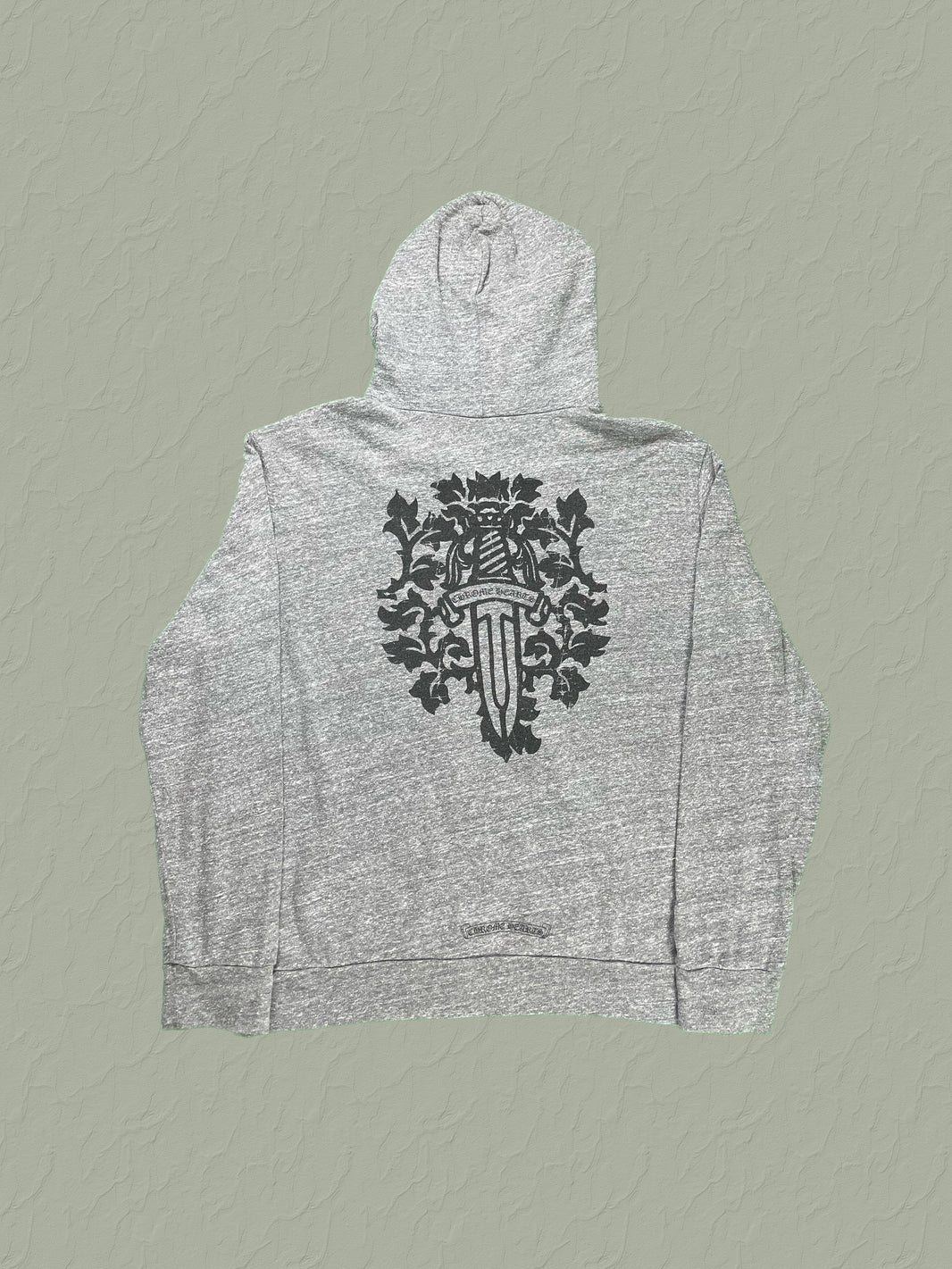 Chrome Hearts Japan Exclusive Vine Dagger Grey Zip Hoodie Sterling Silver Hardware