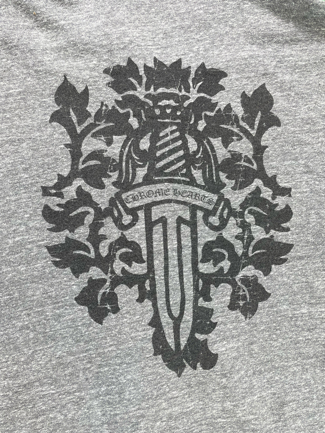 Chrome Hearts Japan Exclusive Vine Dagger Grey Zip Hoodie Verified YP Collective