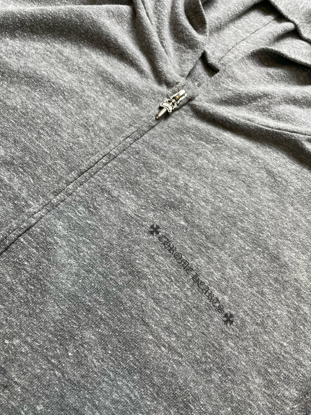 Chrome Hearts Japan Exclusive Vine Dagger Grey Zip Hoodie Archival