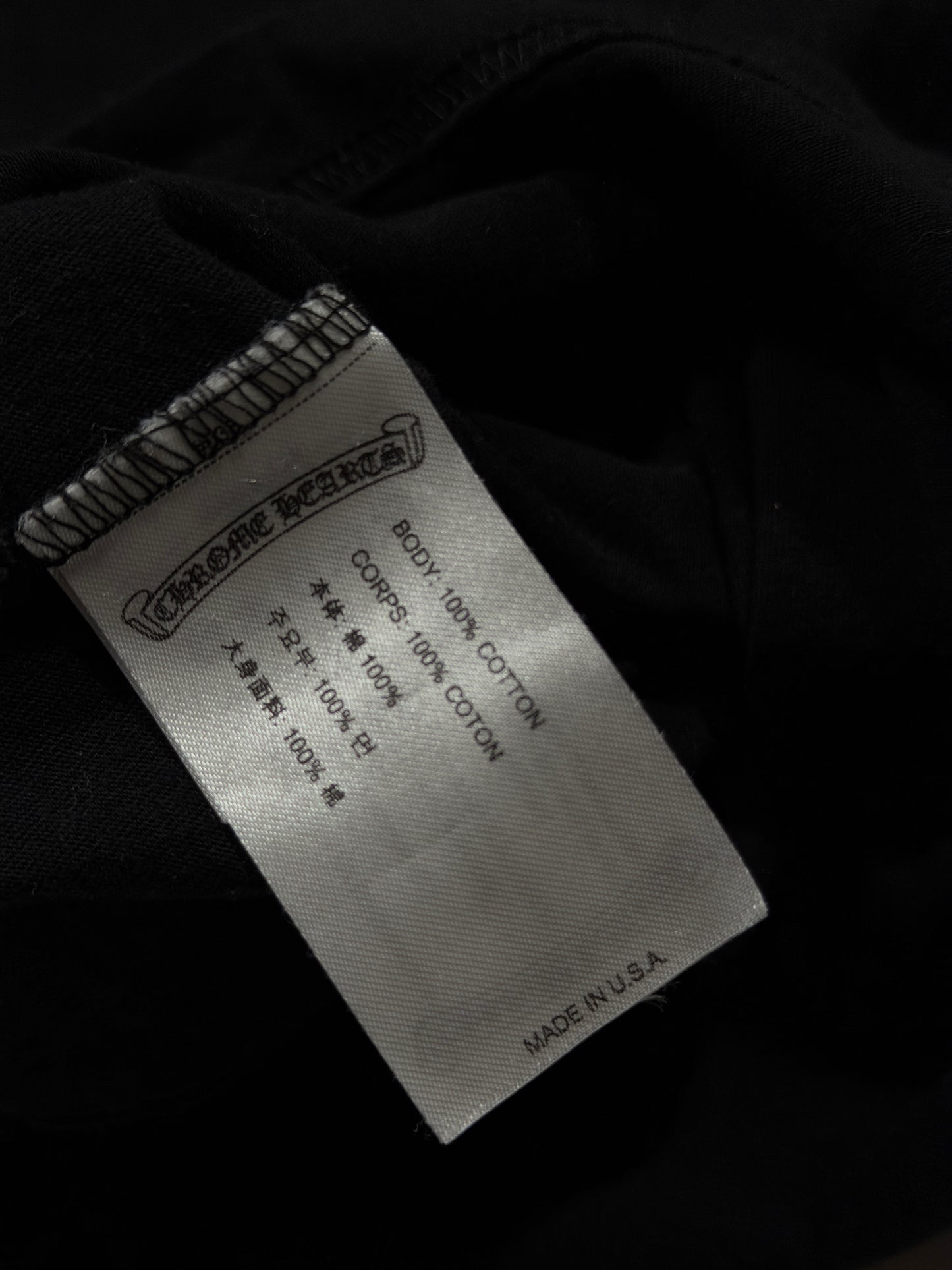 Scroll Logo Pocket T-Shirt Black