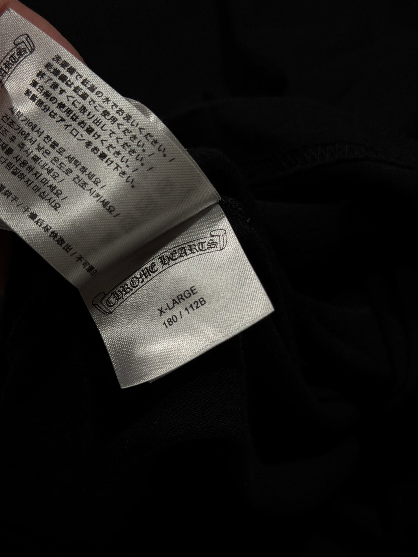 Scroll Logo Pocket T-Shirt Black