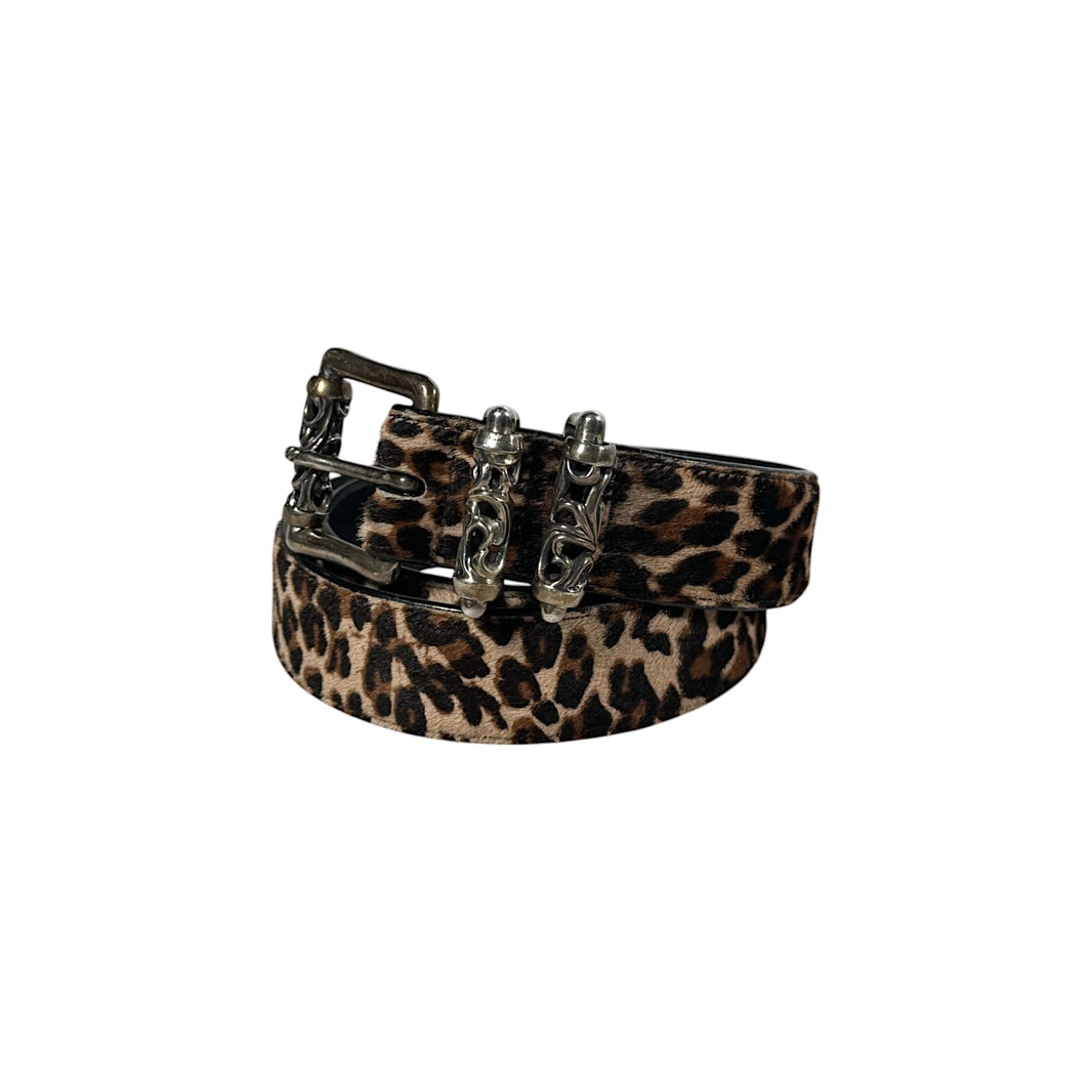 chrome hearts cheetah belt