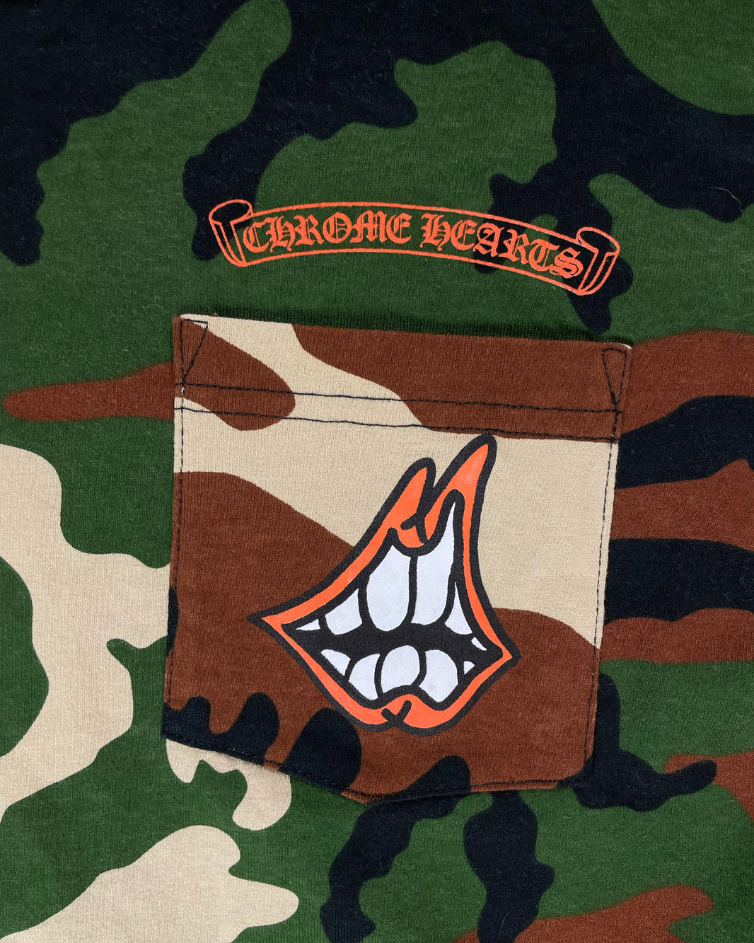 Chrome Hearts Matty Boy Camo Caution SS T-Shirt Verified YP Collective