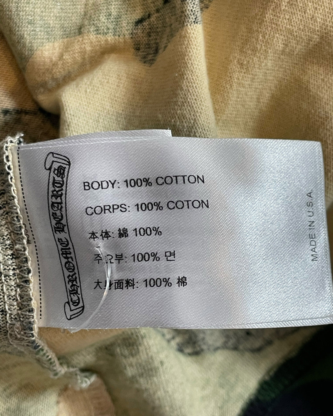 Chrome Hearts Matty Boy Camo Caution SS T-Shirt Archival