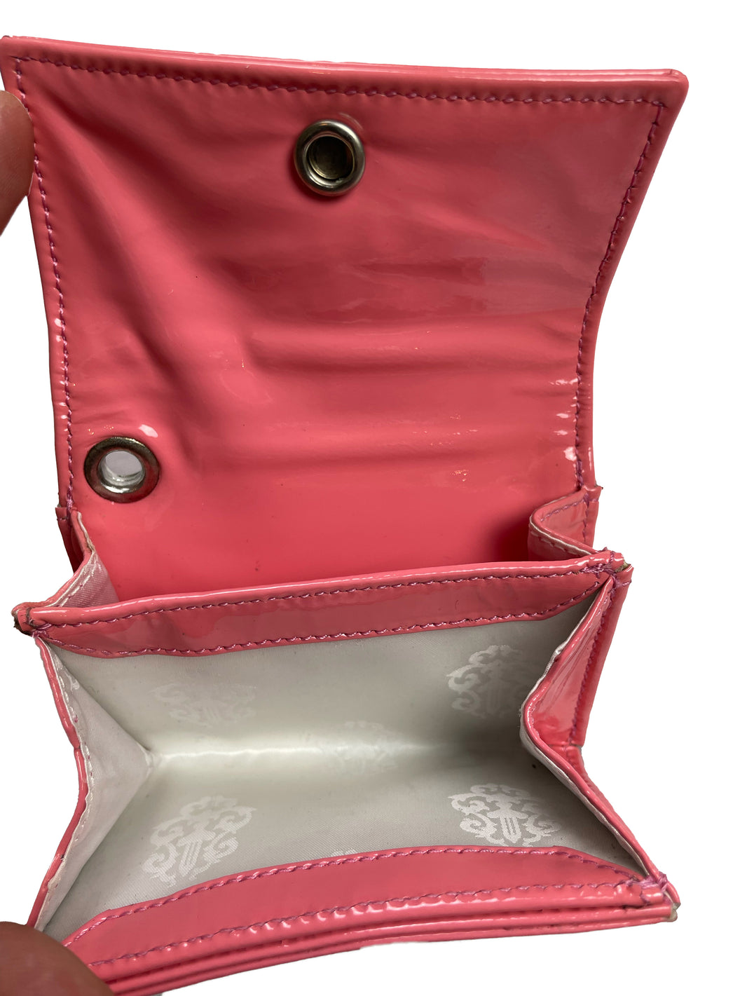 Chrome Hearts Pink Tiny Wallet Patent Leather Verified YP Collective