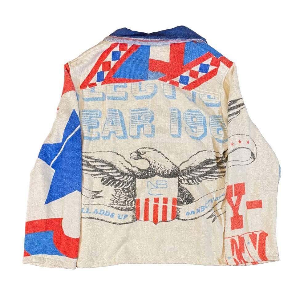 BODE Vintage Towel Jacket American Flag Eagle 1/1 Verified YP Collective