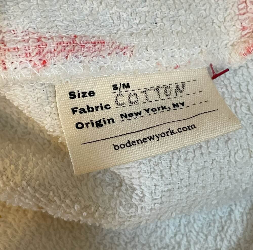 BODE Vintage Towel Jacket American Flag Eagle 1/1 Authenticated Designer