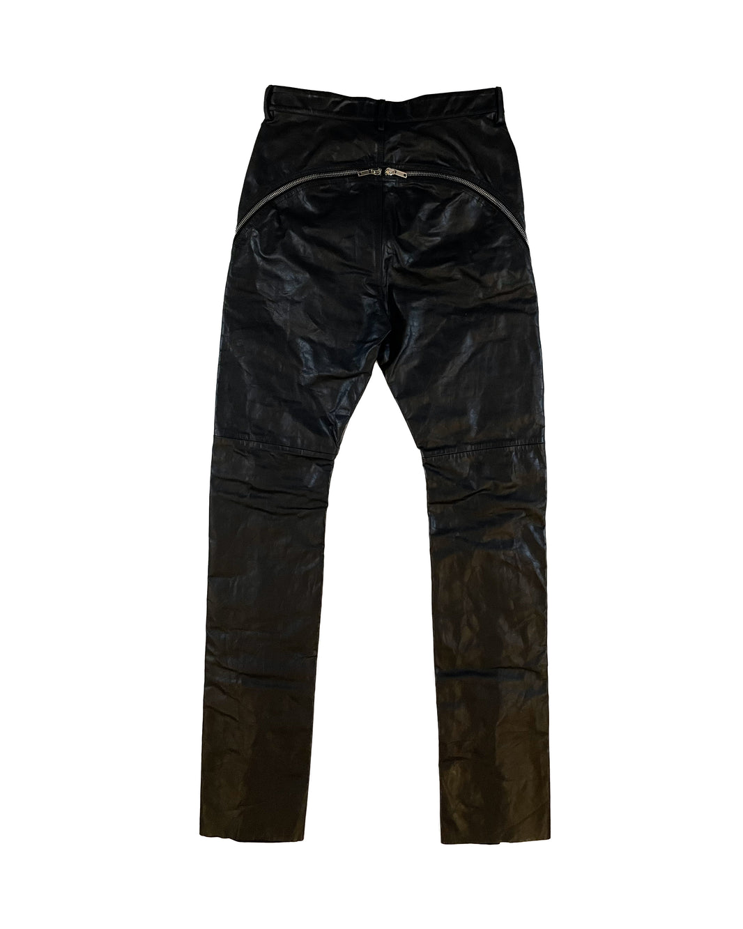 Rick Owens Calf Leather Bolan Banana Pants SS23 Sterling Silver Hardware