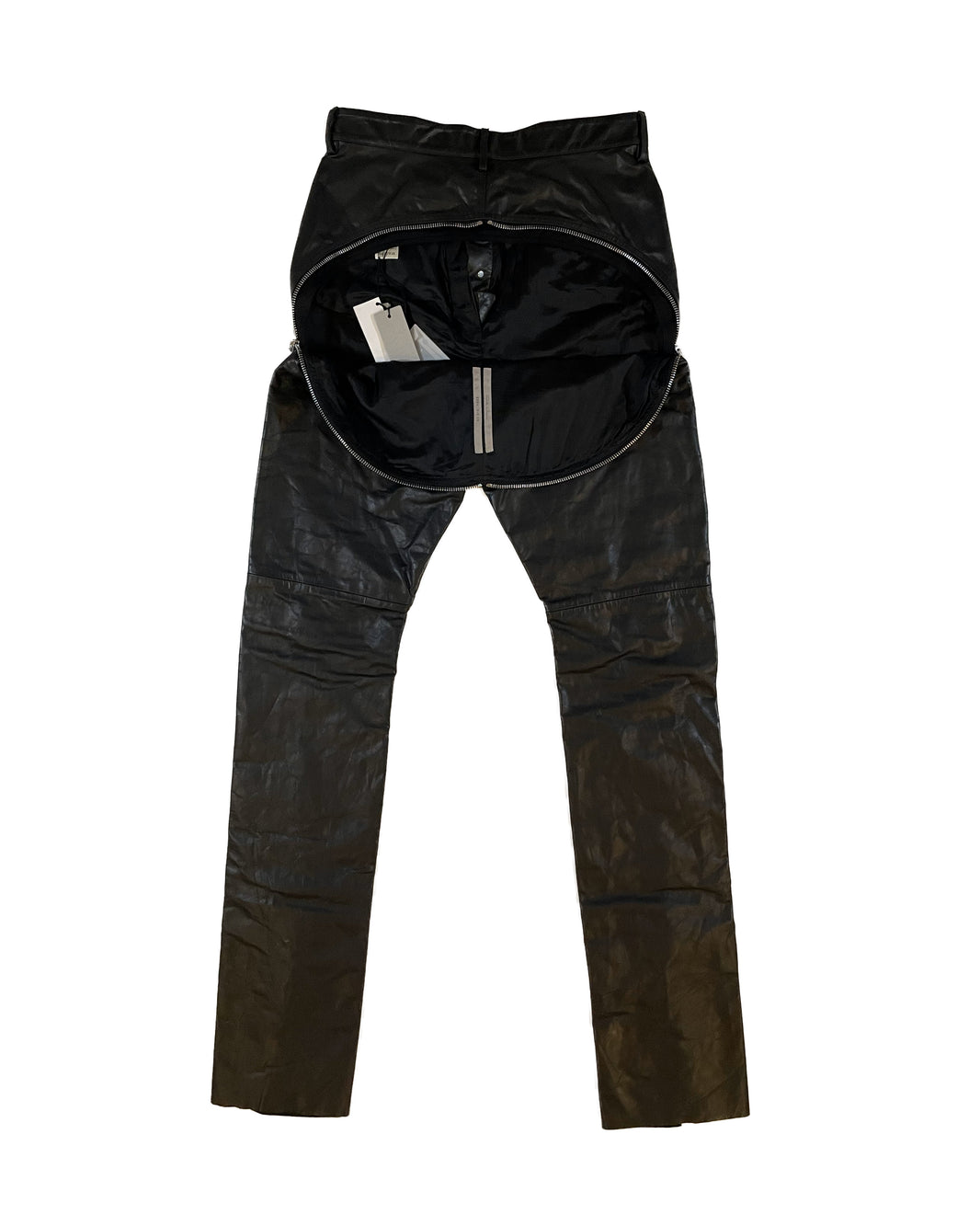 Rick Owens Calf Leather Bolan Banana Pants SS23 Authenticated Designer