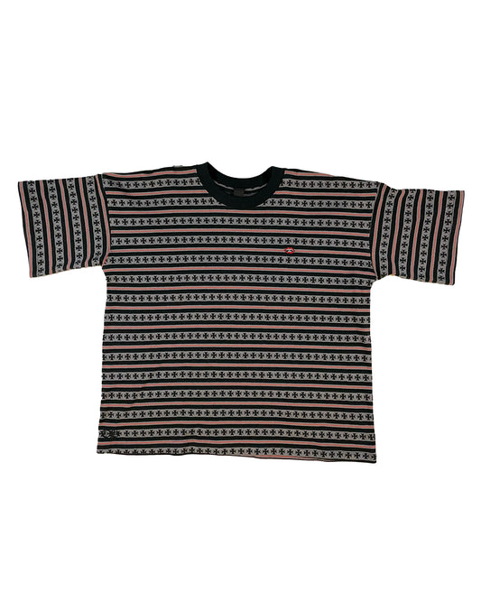 Chrome Hearts Black Striped CH Plus Knit Tee Authentic T-Shirts