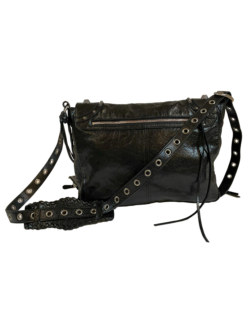 Balenciaga Cagole Messenger Bag Sterling Silver Hardware