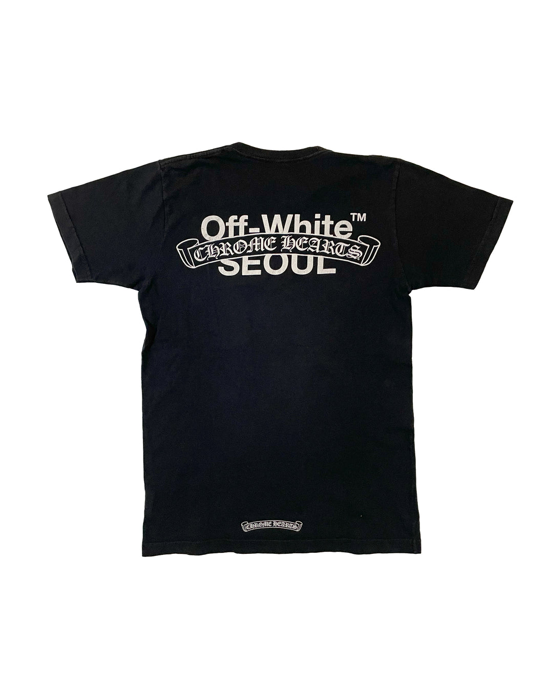 Chrome Hearts Off-White Collab Seoul Exclusive T-Shirt Sterling Silver Hardware