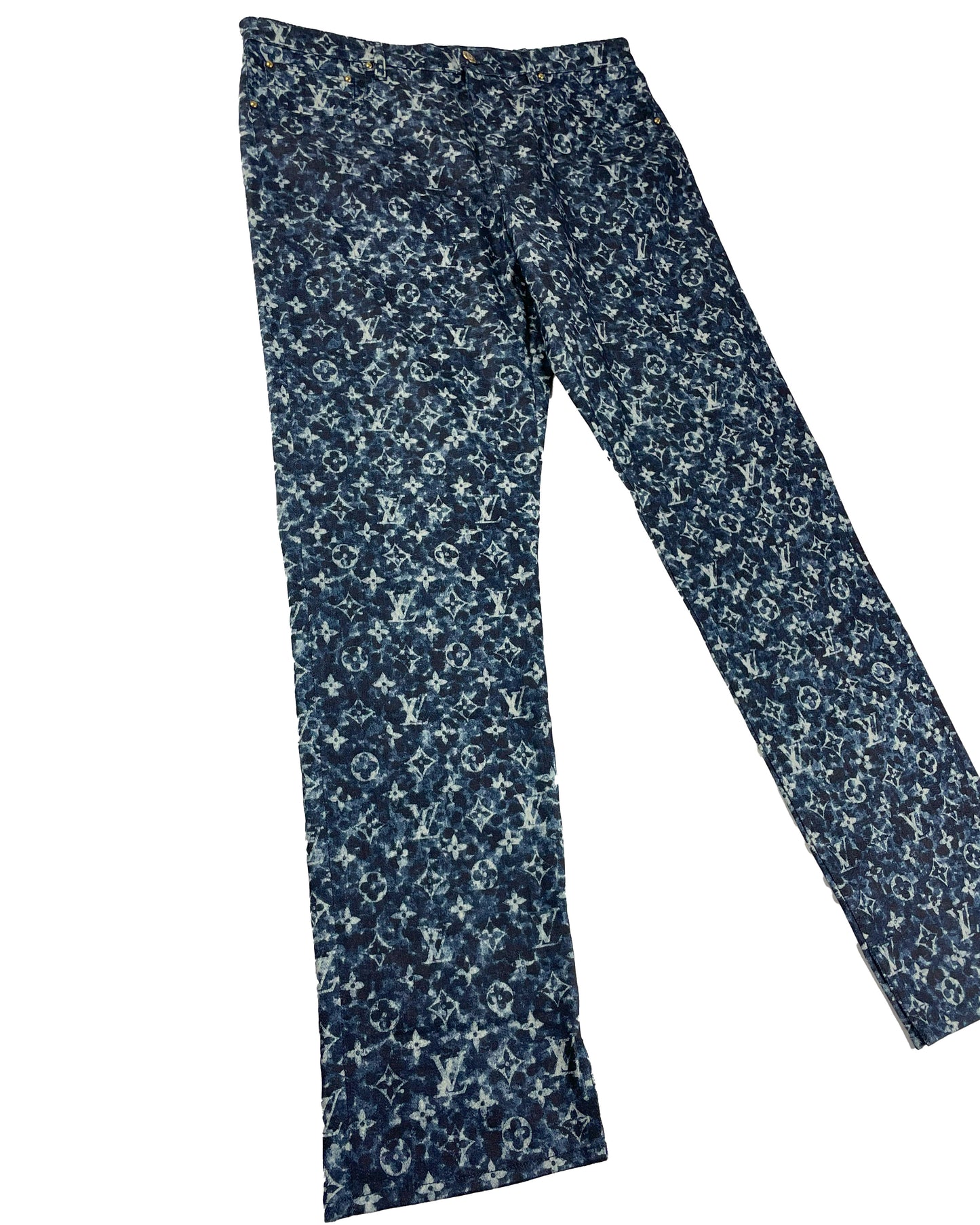 Monogram Pointillism Denim Jeans