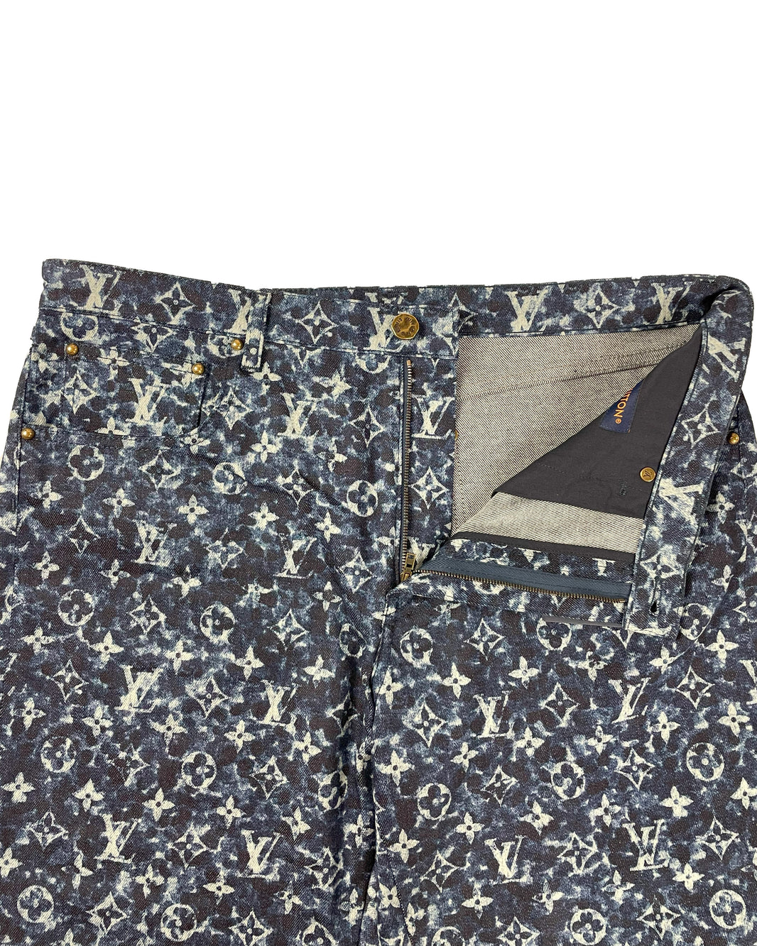 Louis Vuitton Monogram Pointillism Denim Jeans Archival