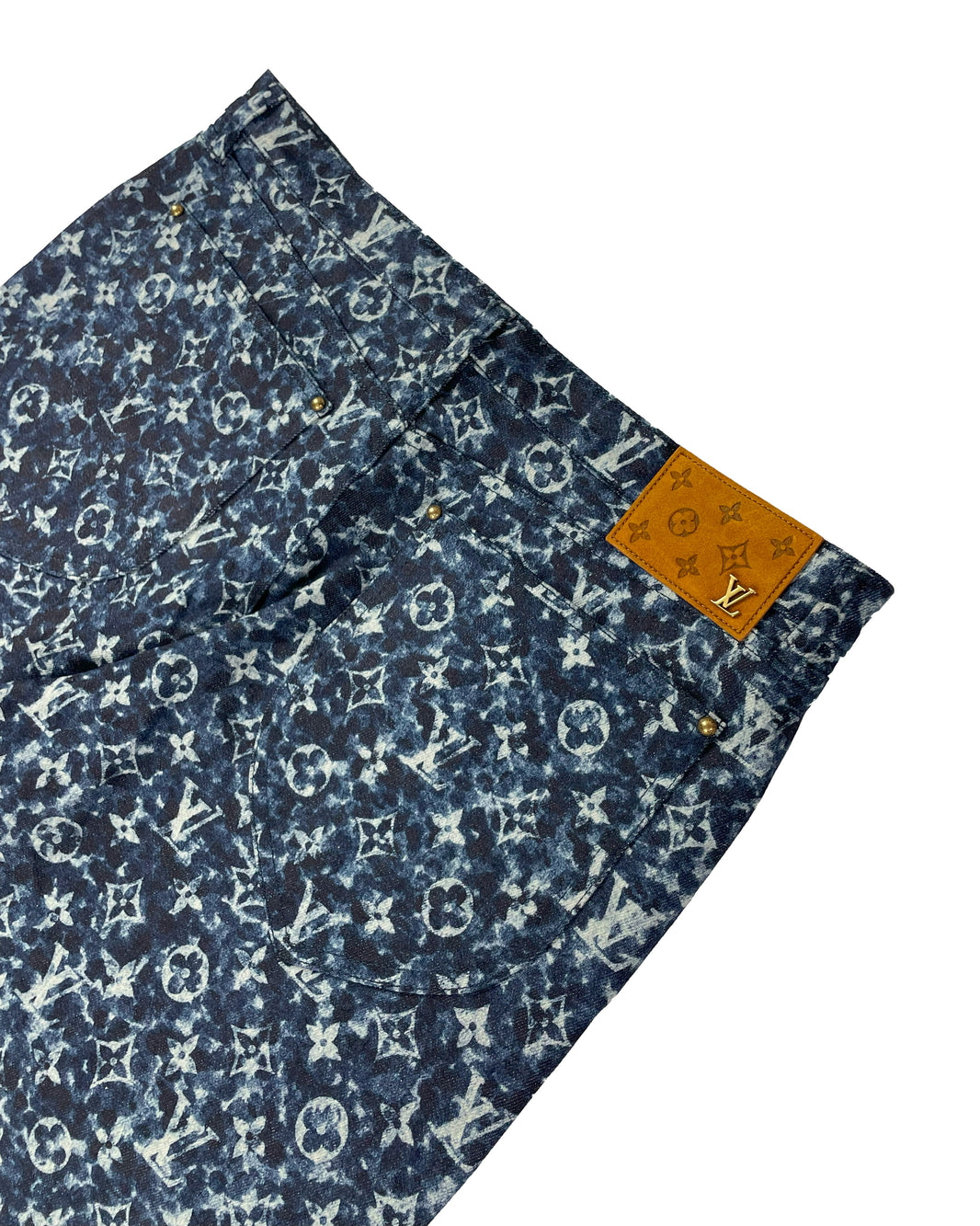 Louis Vuitton Monogram Pointillism Denim Jeans Authenticated Designer