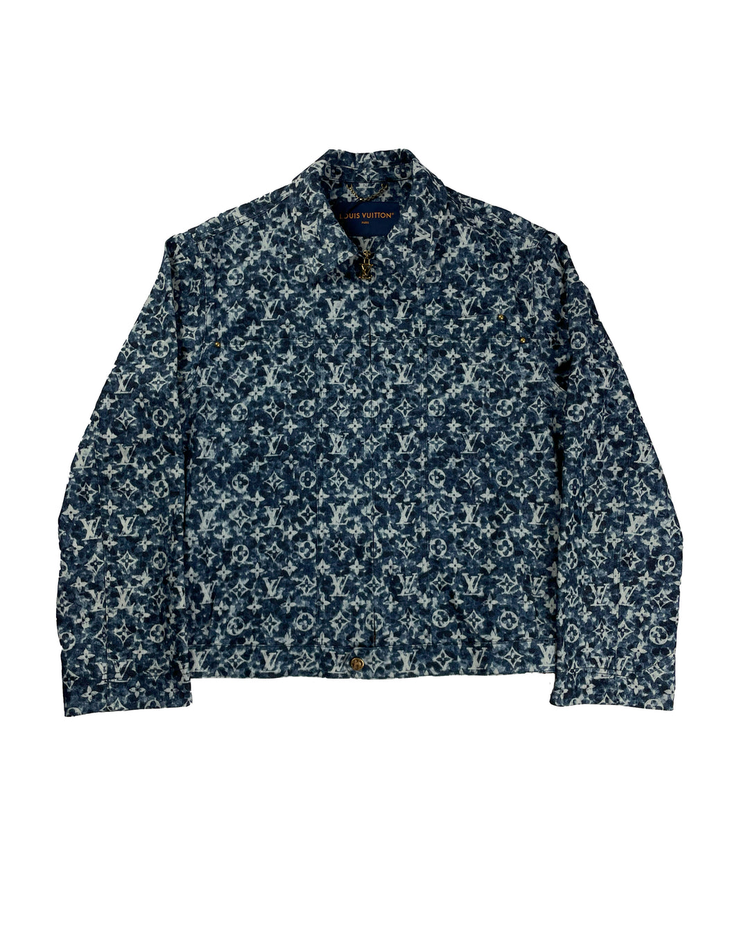 Monogram Pointillism Workwear Denim Jacket