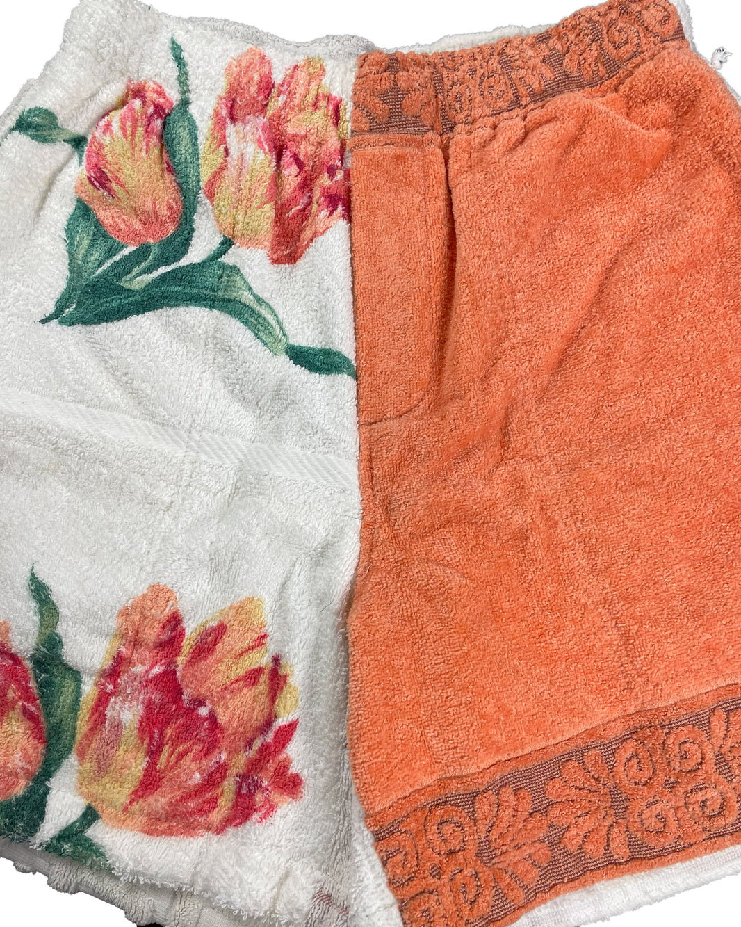 BODE 60s Vintage Duo Towel Shorts Floral Pear Fruit 1/1 Authenticated Designer