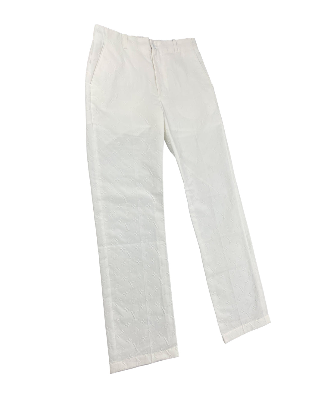Louis Vuitton Monogram Resort Cotton Chino Pants Sterling Silver Hardware