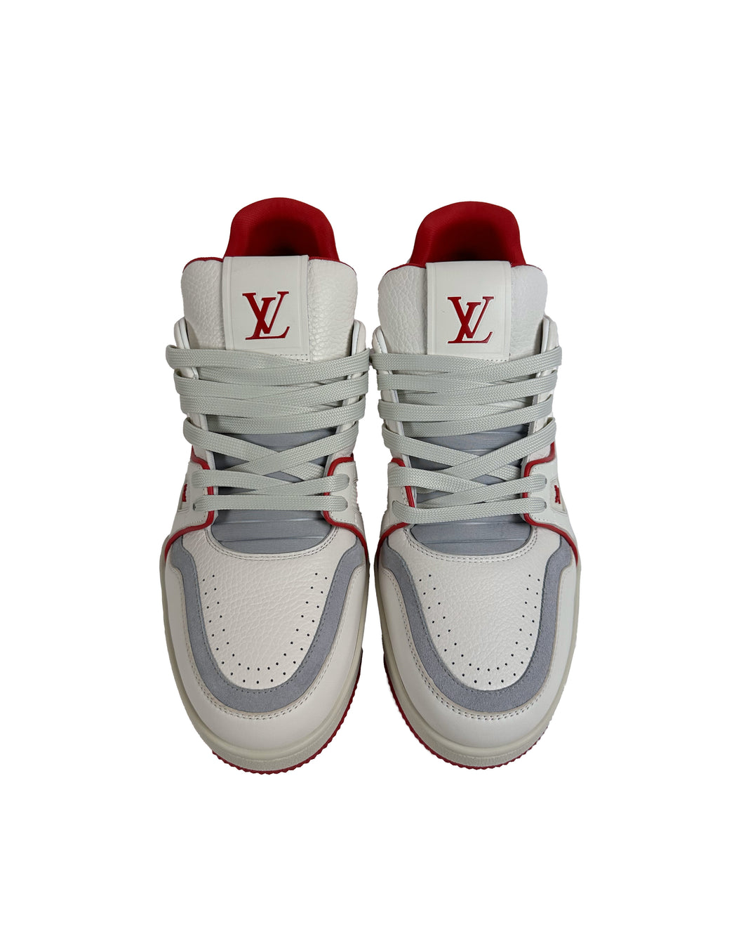 Louis Vuitton Red Trainer Sneaker Verified YP Collective