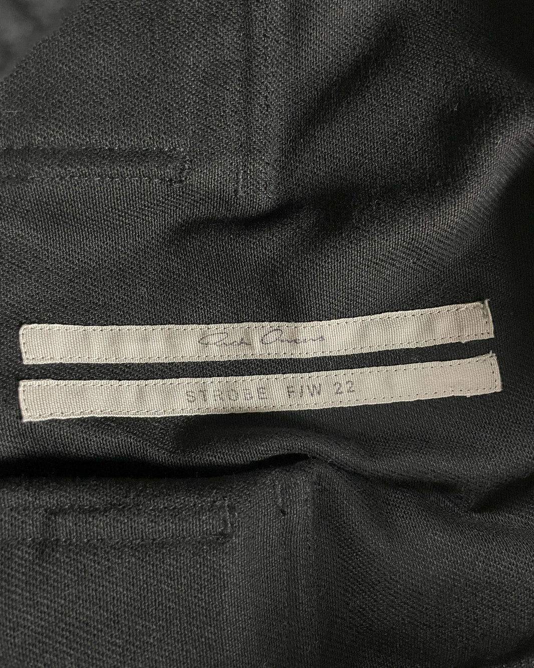 Rick Owens Long Drop Crotch Flannel Cargo Pants Authenticated Designer