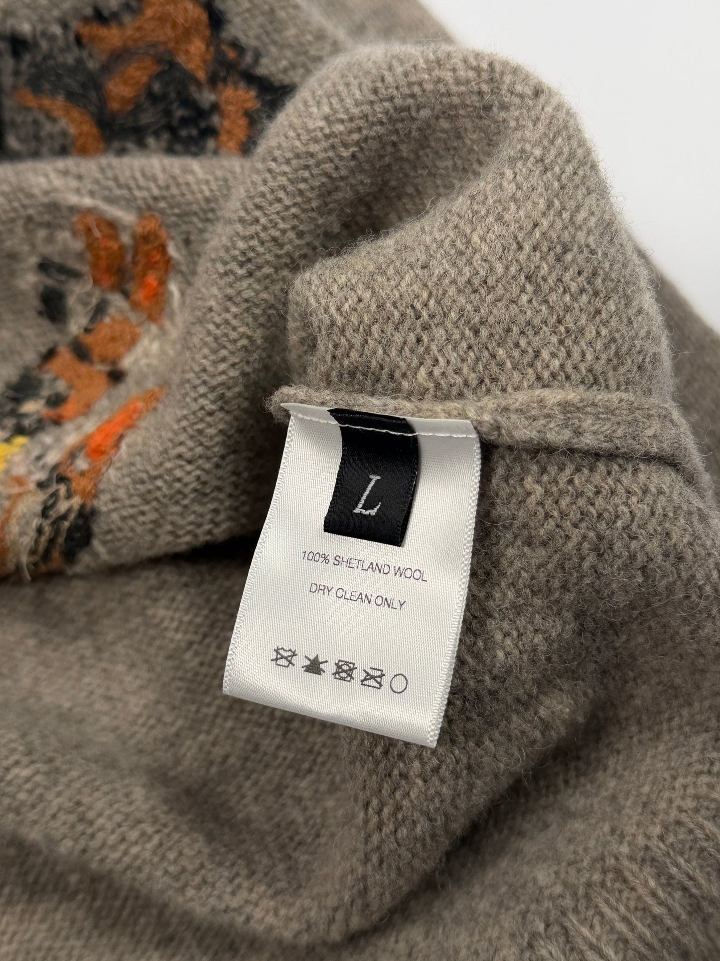 'Come Live With Me' Embroidered Wool Sweater