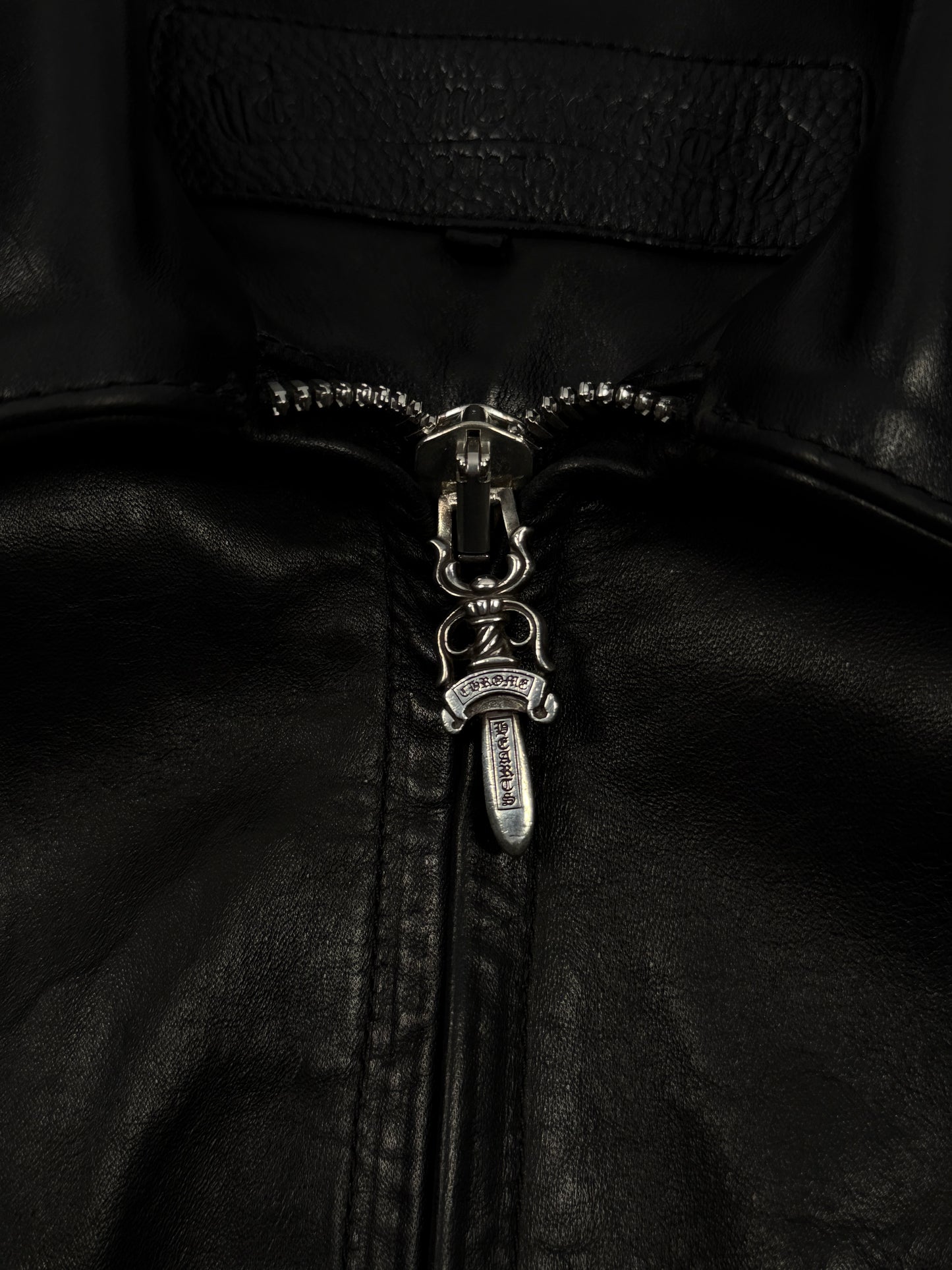KB24 Horse Leather Cross Patch Jacket
