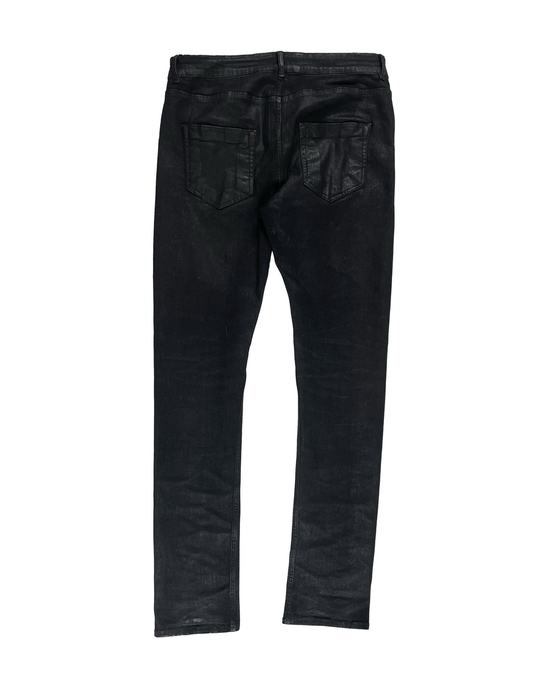 Rick Owens Detroit Black Wax Denim Sterling Silver Hardware