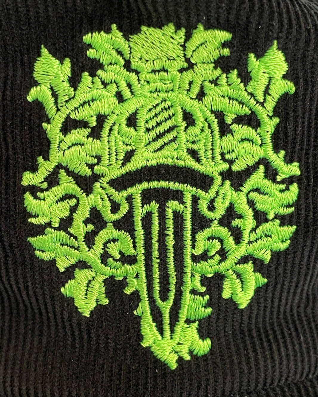 Chrome Hearts Corduroy Vine Dagger Hat w/ Leather Strap Archival