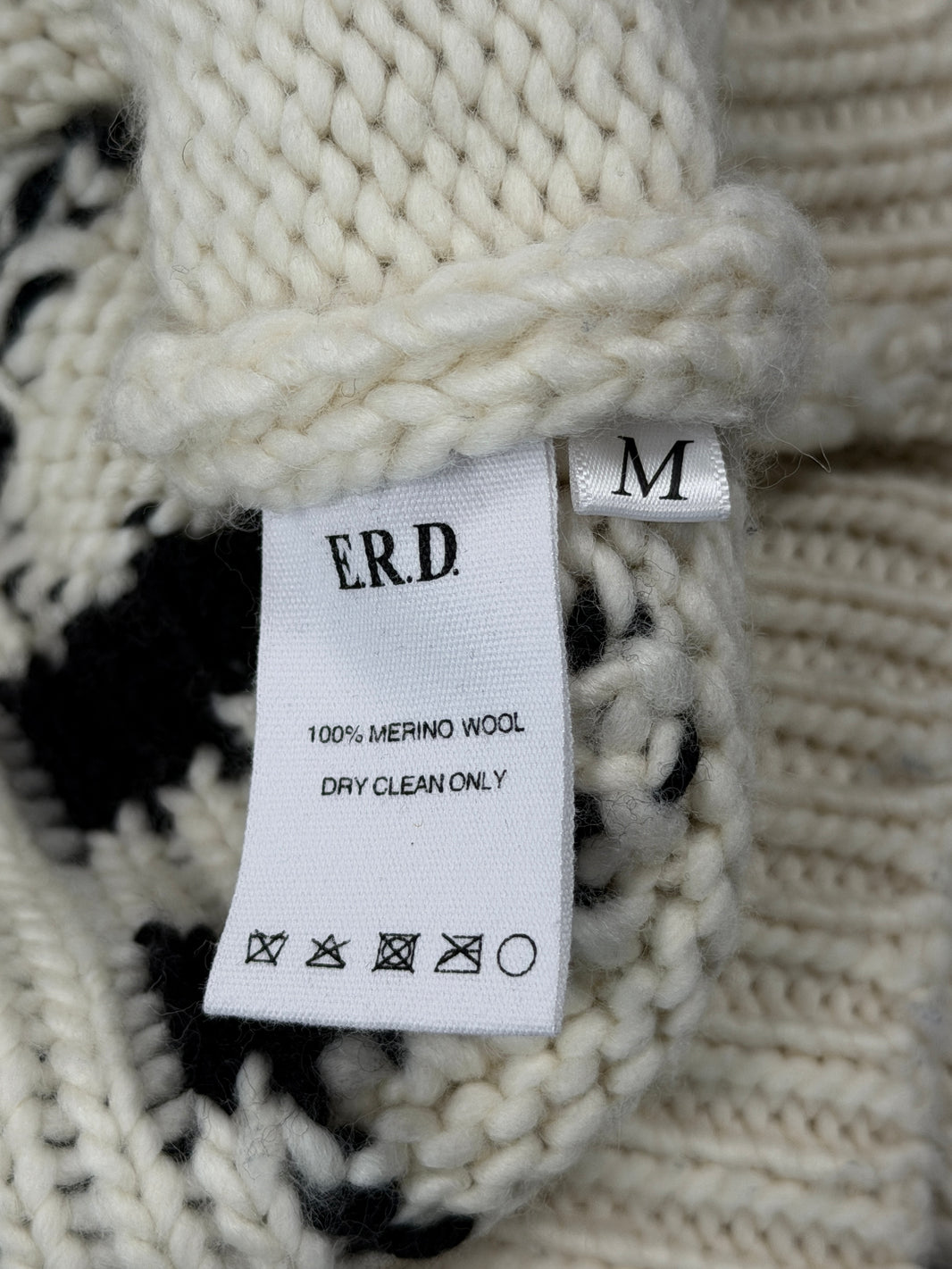 Iron Cross Merino Wool Knit Sweater