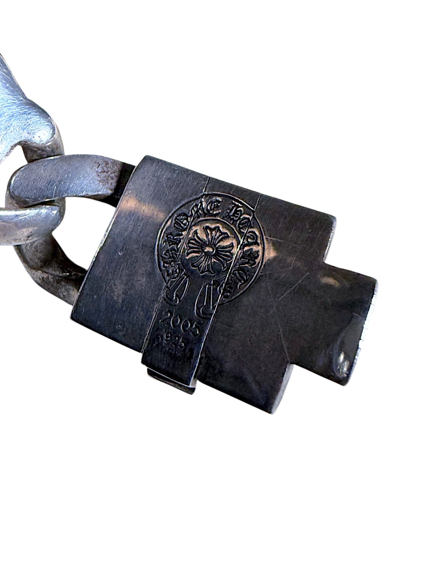 Chrome Hearts Rolex Watch Silver CH Plus Cross Diamond Link Band