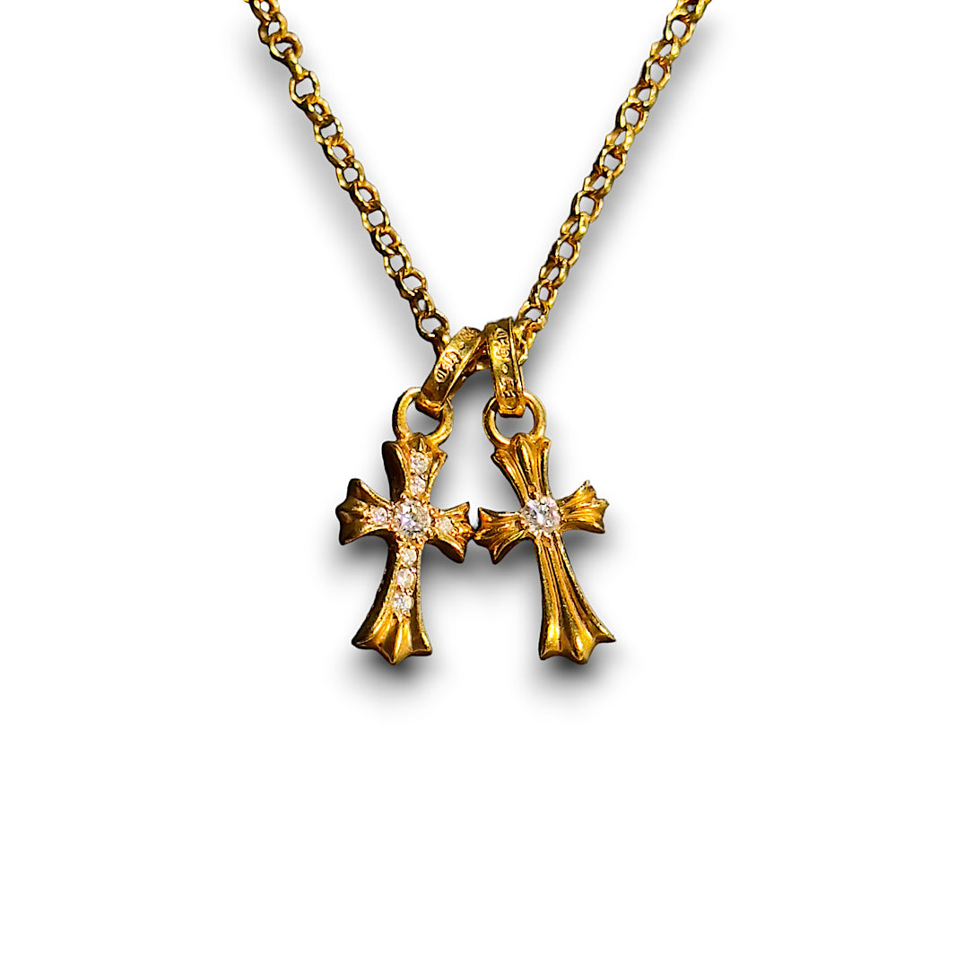 Chrome Hearts Pave Diamond Baby fat Pendant Authenticated Designer