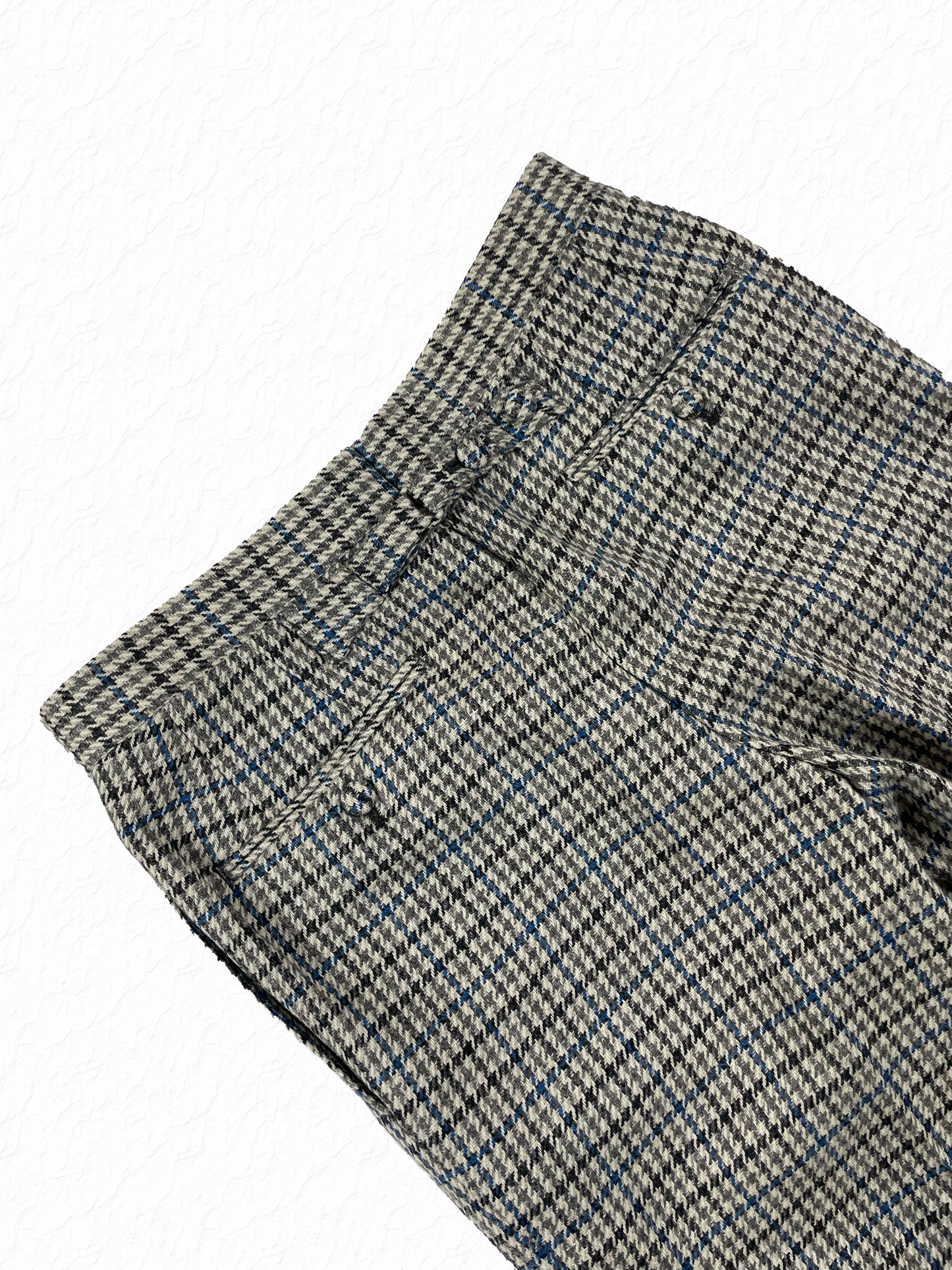 Cuffed hem wool check trousers Thom Browne Fall 2005