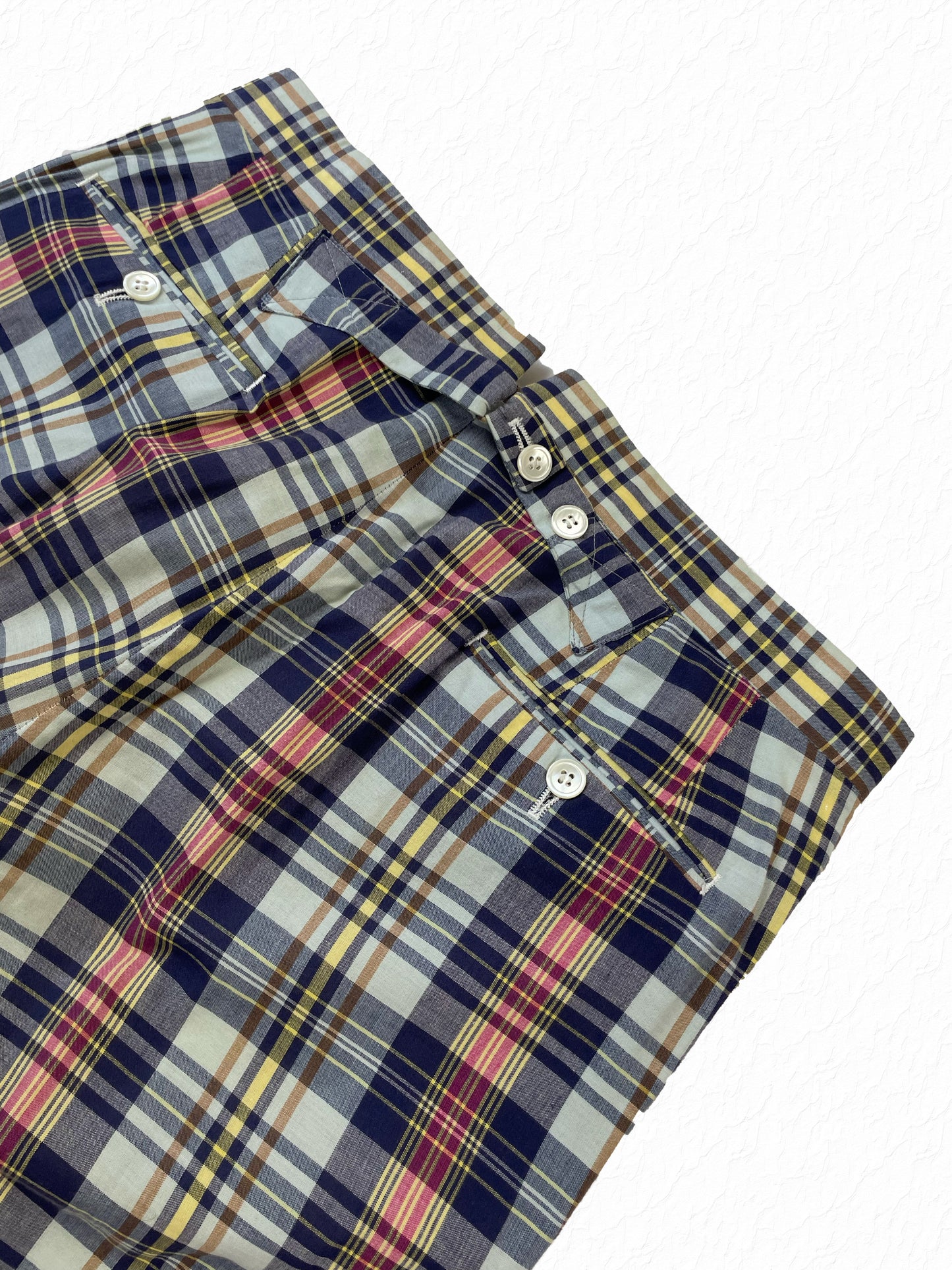 Thom Browne Spring 2008 Madras Check Cotton Cropped Trousers