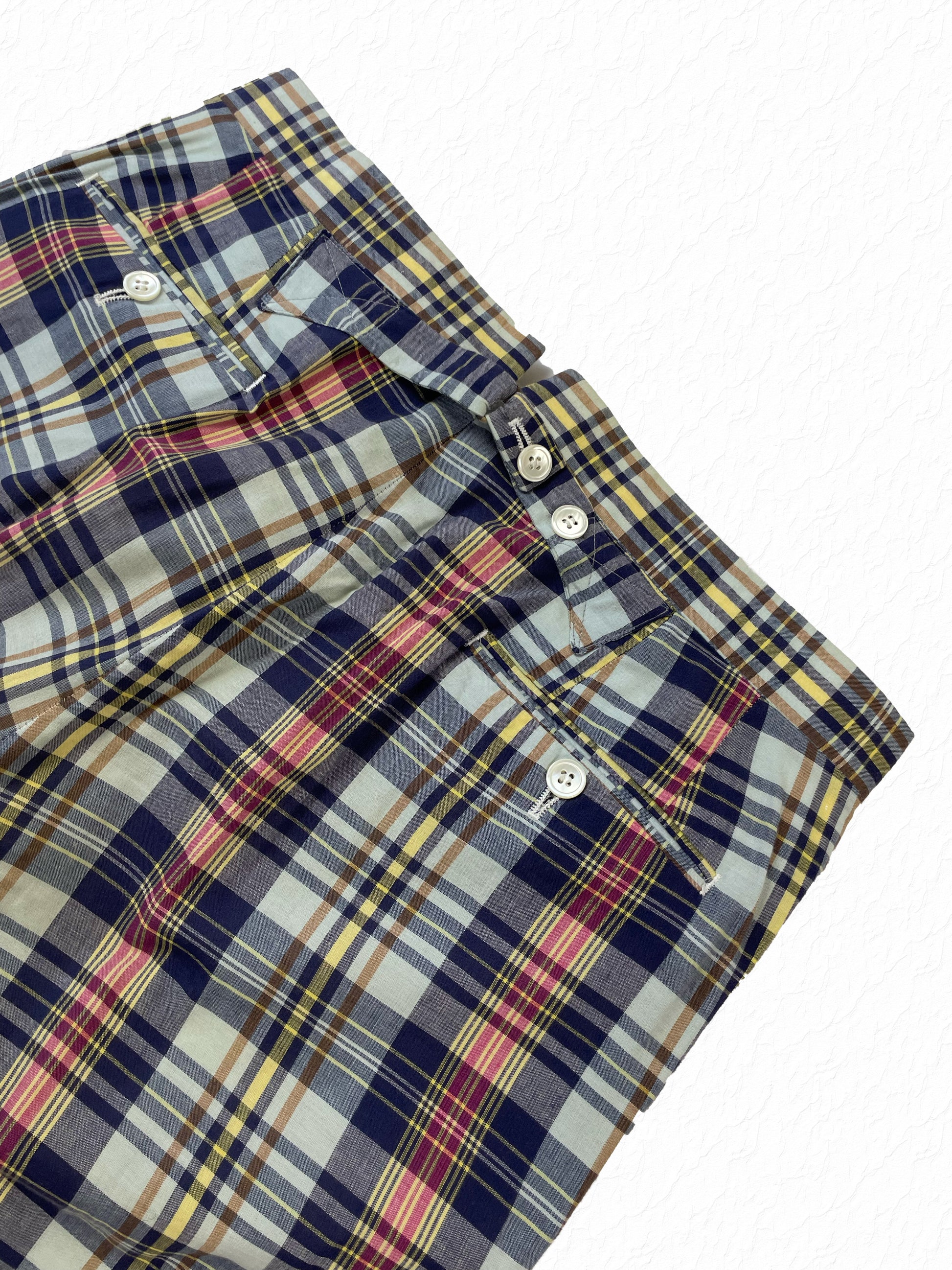 Thom Browne Spring 2008 Madras Check Cotton Cropped Trousers