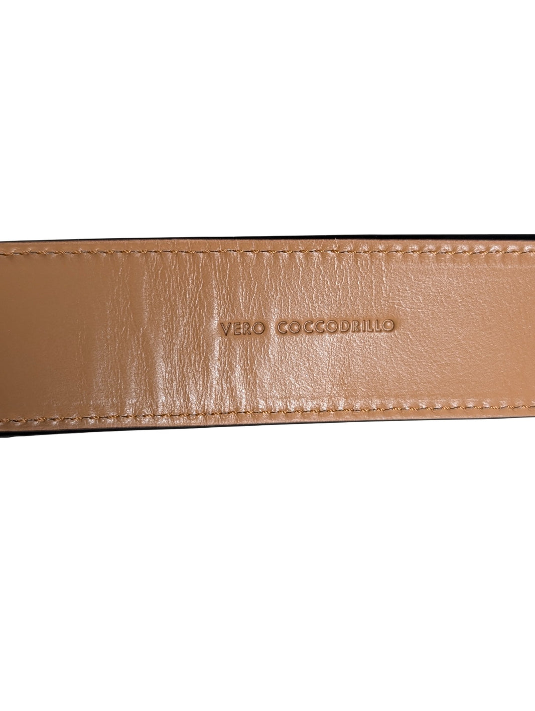 AMAL Exotic Grey Crocodile Leather Belt Strap Authenticated Designer