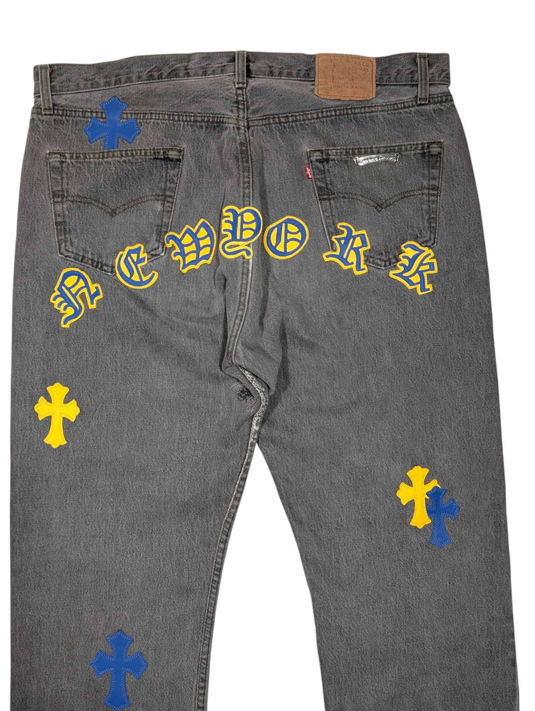 men's chrome heart jeans