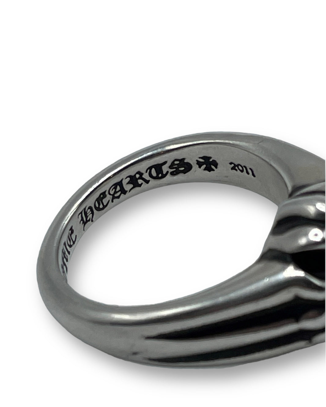 Chrome Hearts Cutout Plus Ring (8) Authenticated Designer