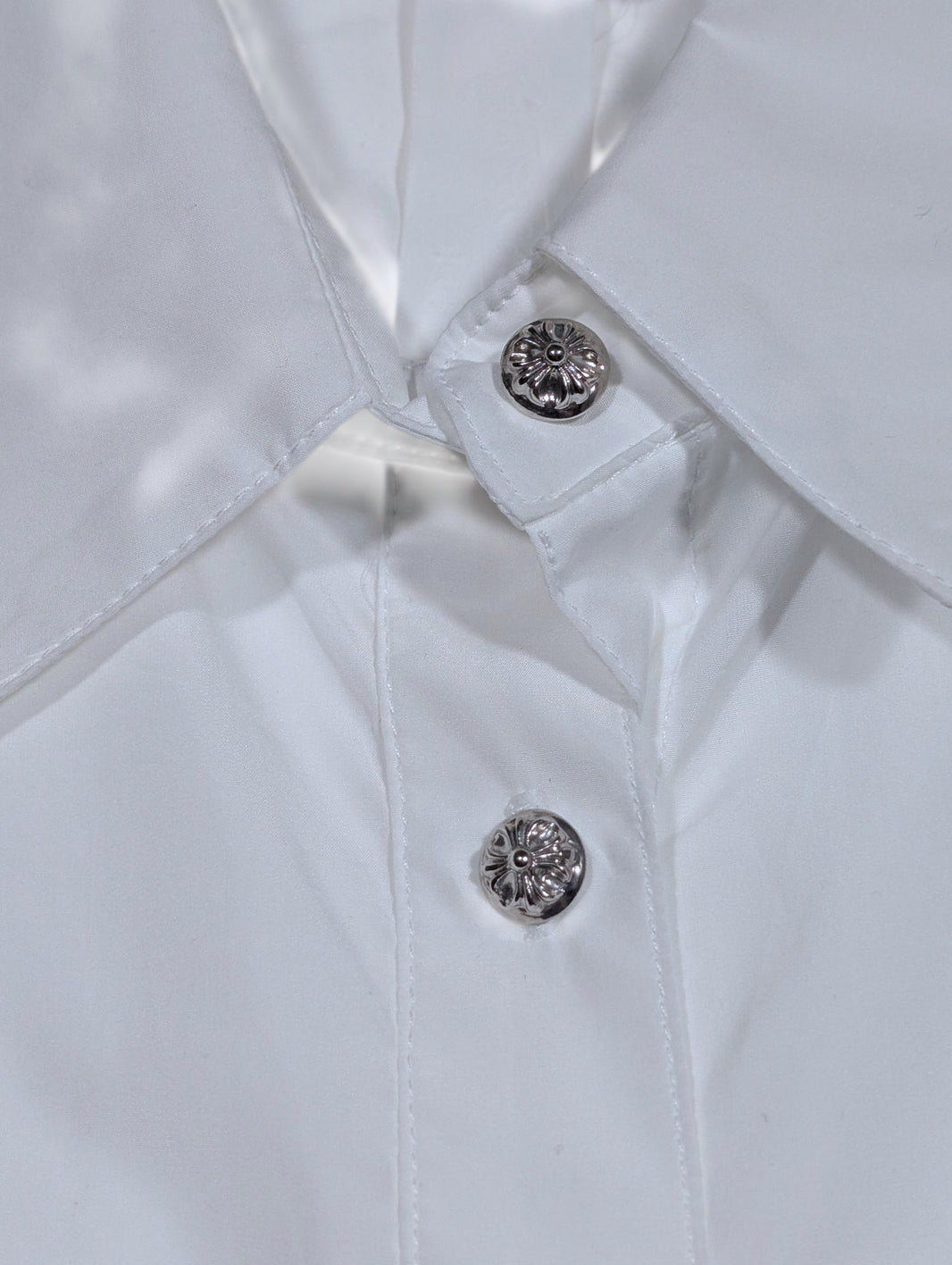 Chrome Hearts Button Up Cross Patch Shirt 'Mahal Kita' Verified YP Collective