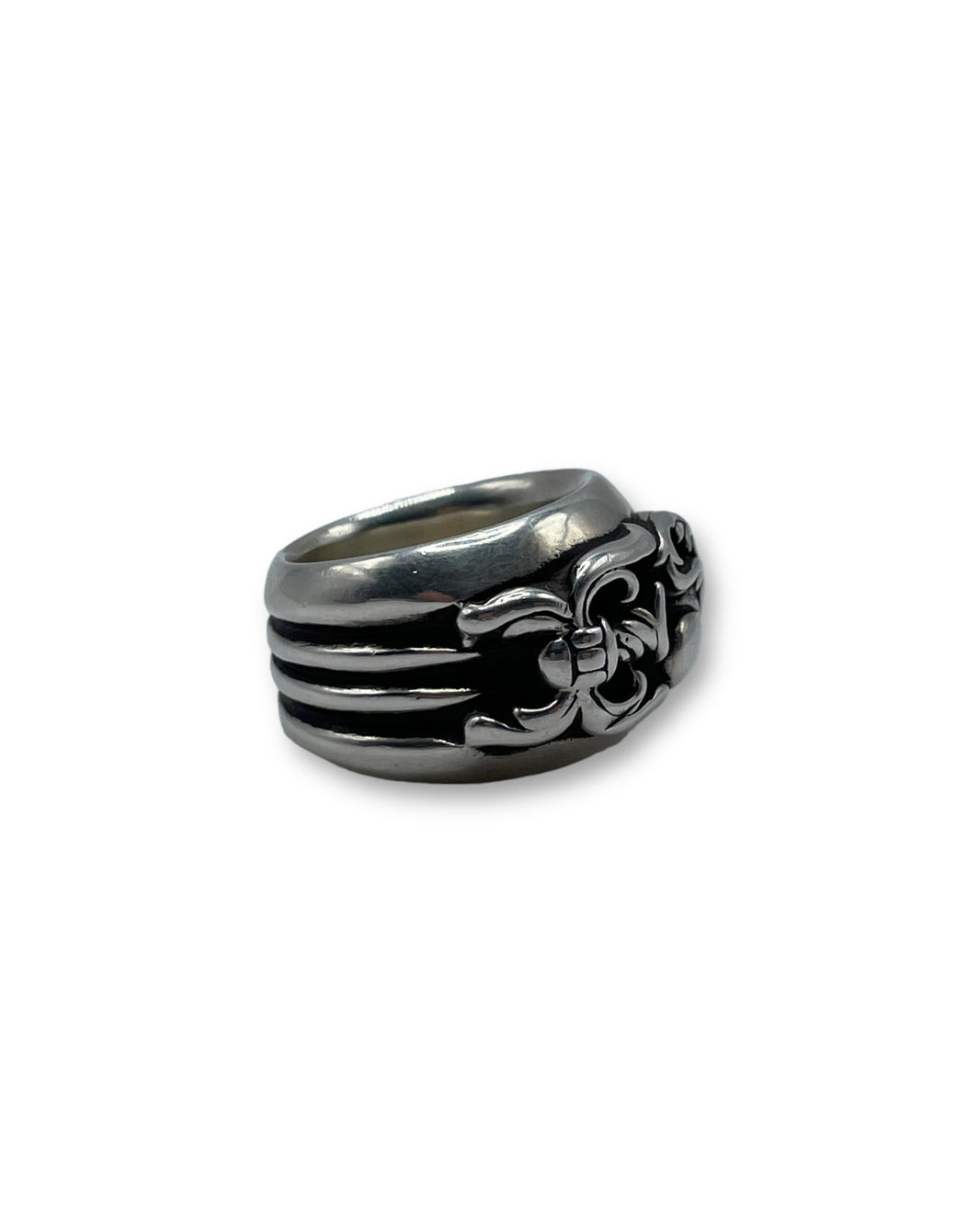 Chrome Hearts Dagger Heart Ring (9) Sterling Silver Hardware