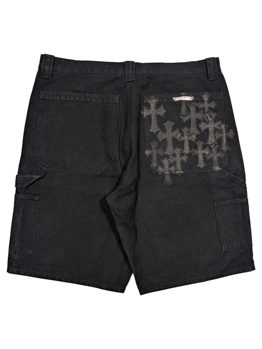 Chrome Hearts Carpenter Cross Patch Shorts Double Knee Authentic Shorts