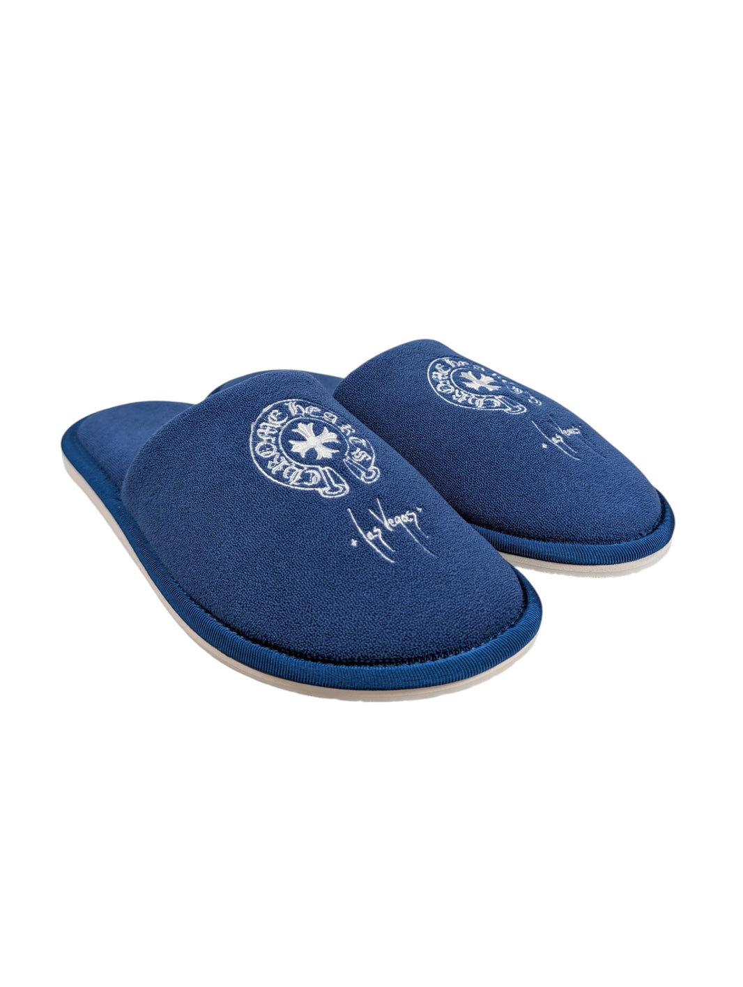 Chrome Hearts Las Vegas Exclusive Hotel Slippers Sterling Silver Hardware