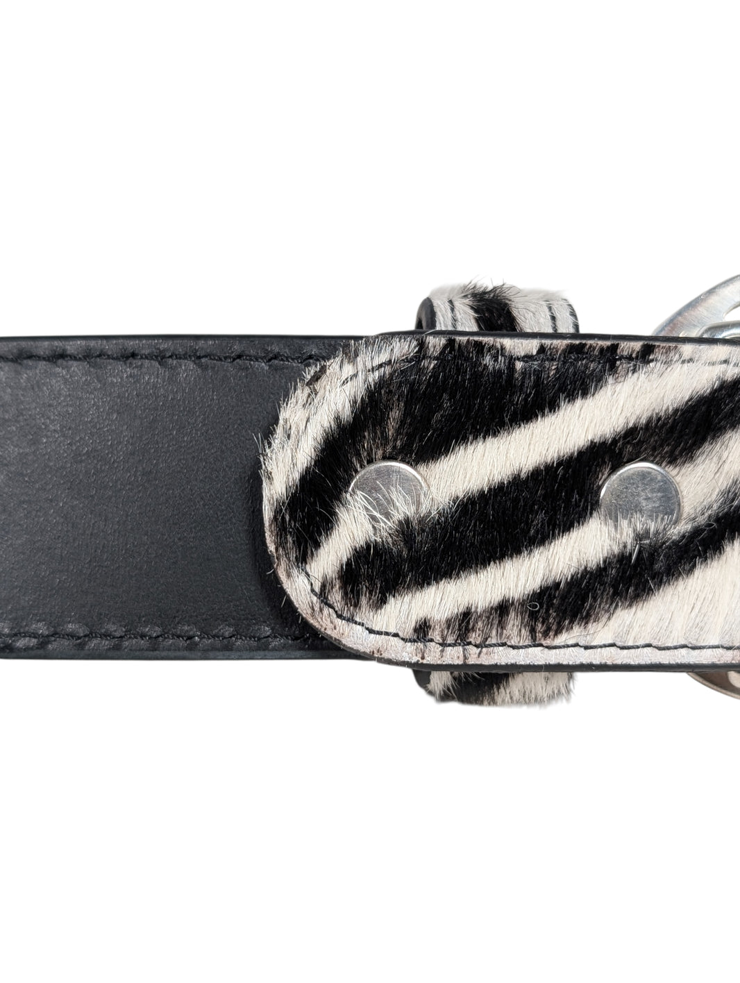 AMAL Zebra Calf Hair Belt – Buckle System Archival