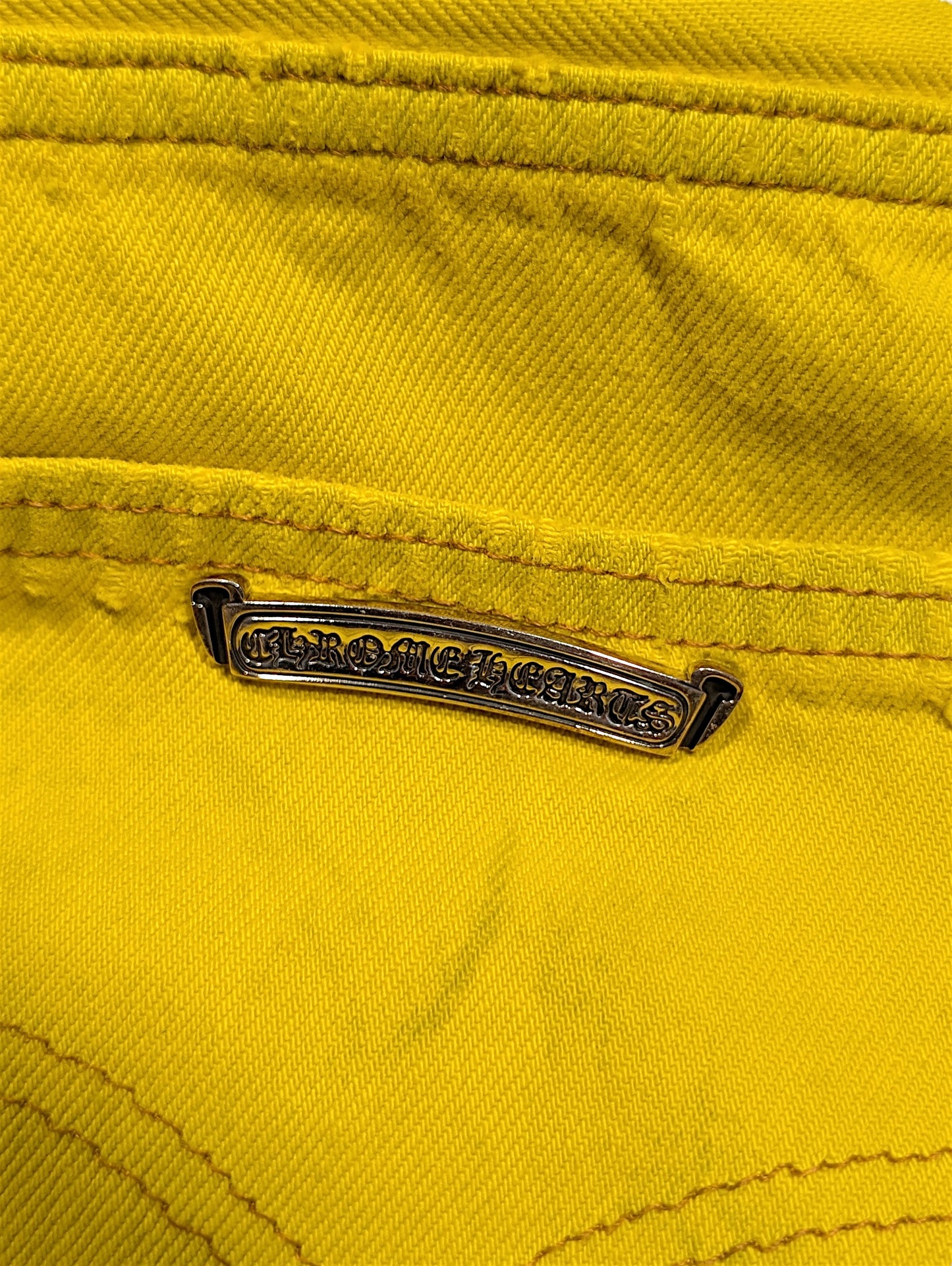 Yellow Vegas Exclusive Cross Patch Vintage Levi's Jeans