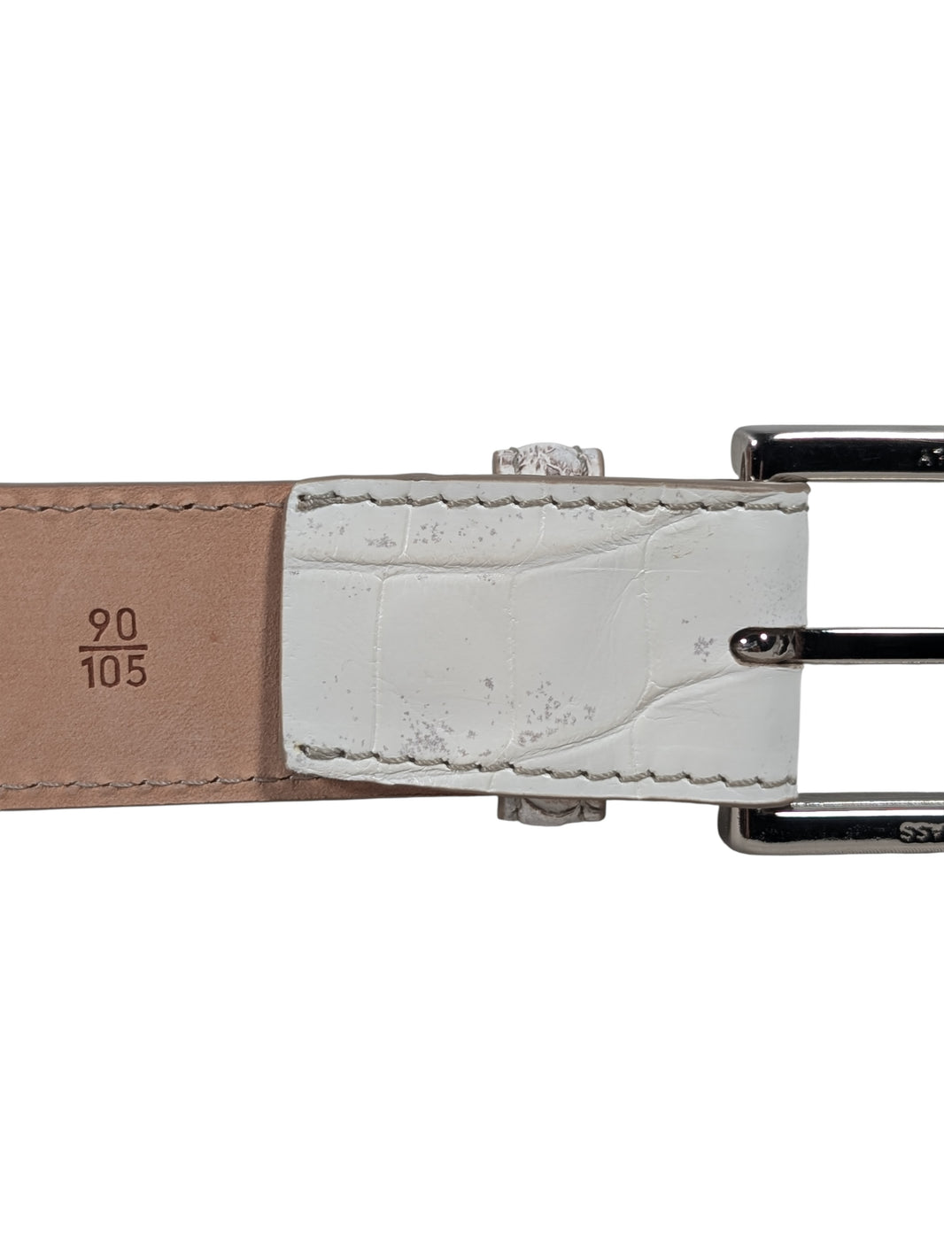 AMAL Himalayan Crocodile Leather Belt - Buckle System Archival