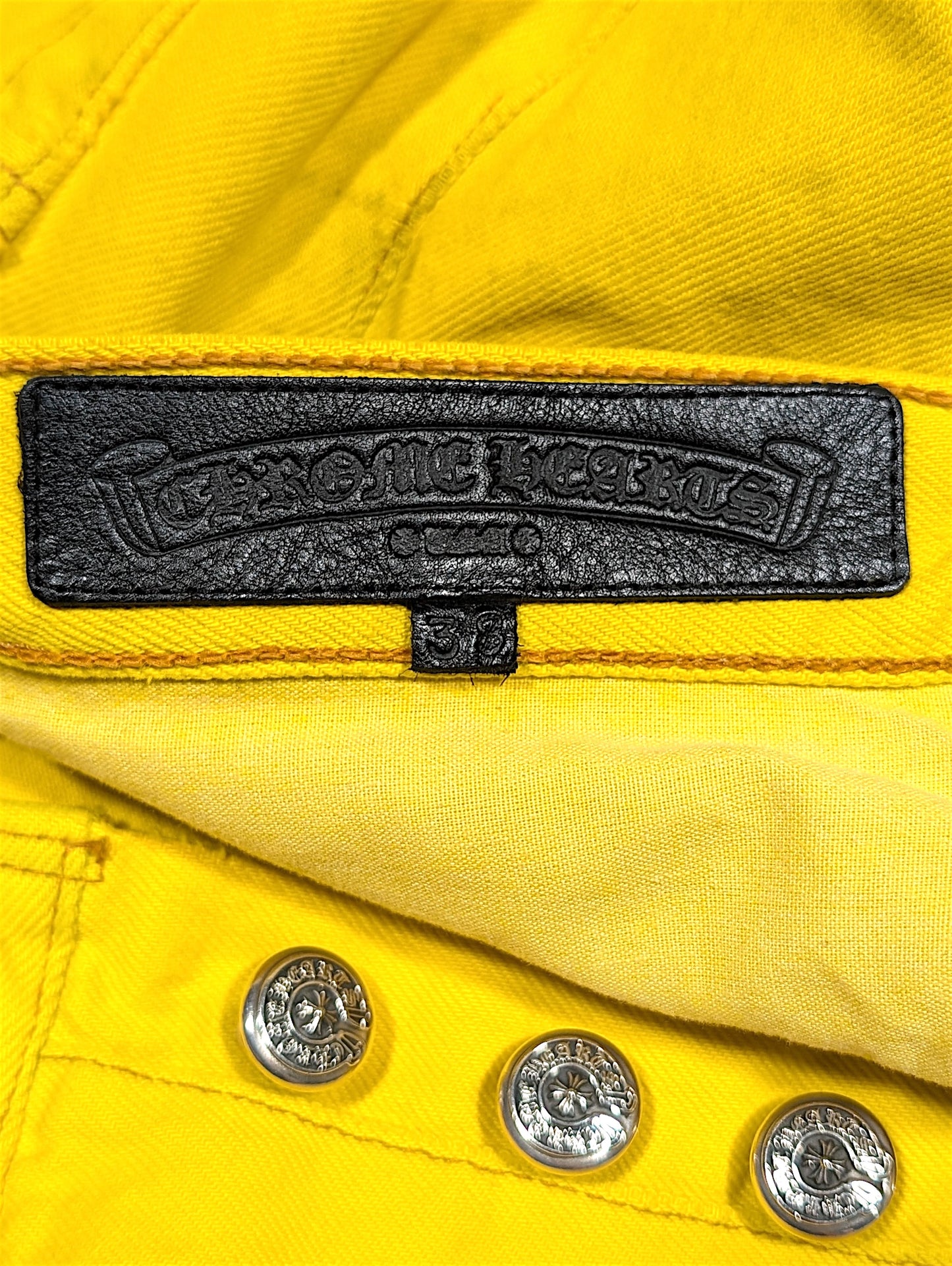 Yellow Vegas Exclusive Cross Patch Vintage Levi's Jeans