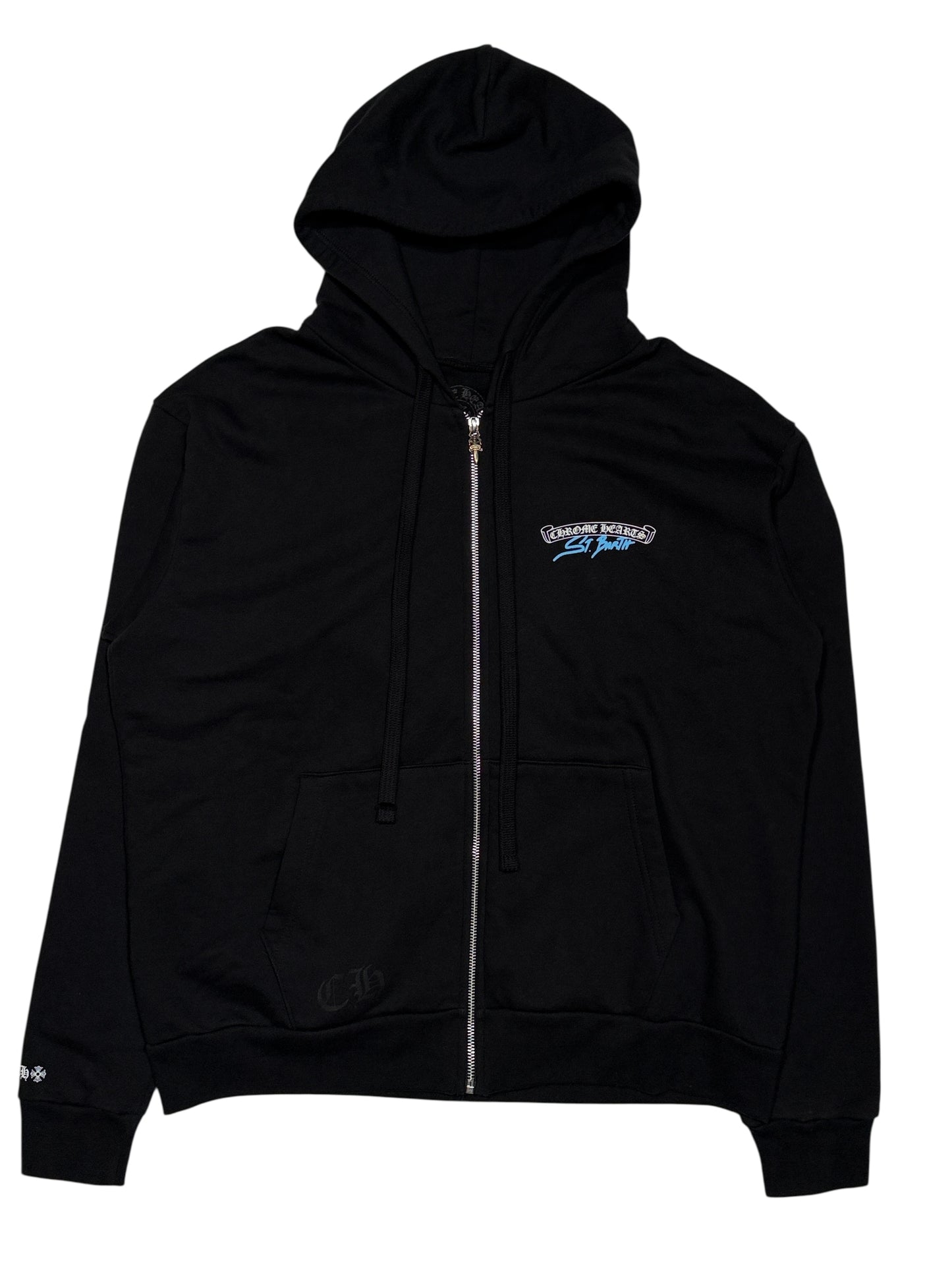 Chrome Hearts St. Barth Zip Hoodie Sterling Silver Hardware