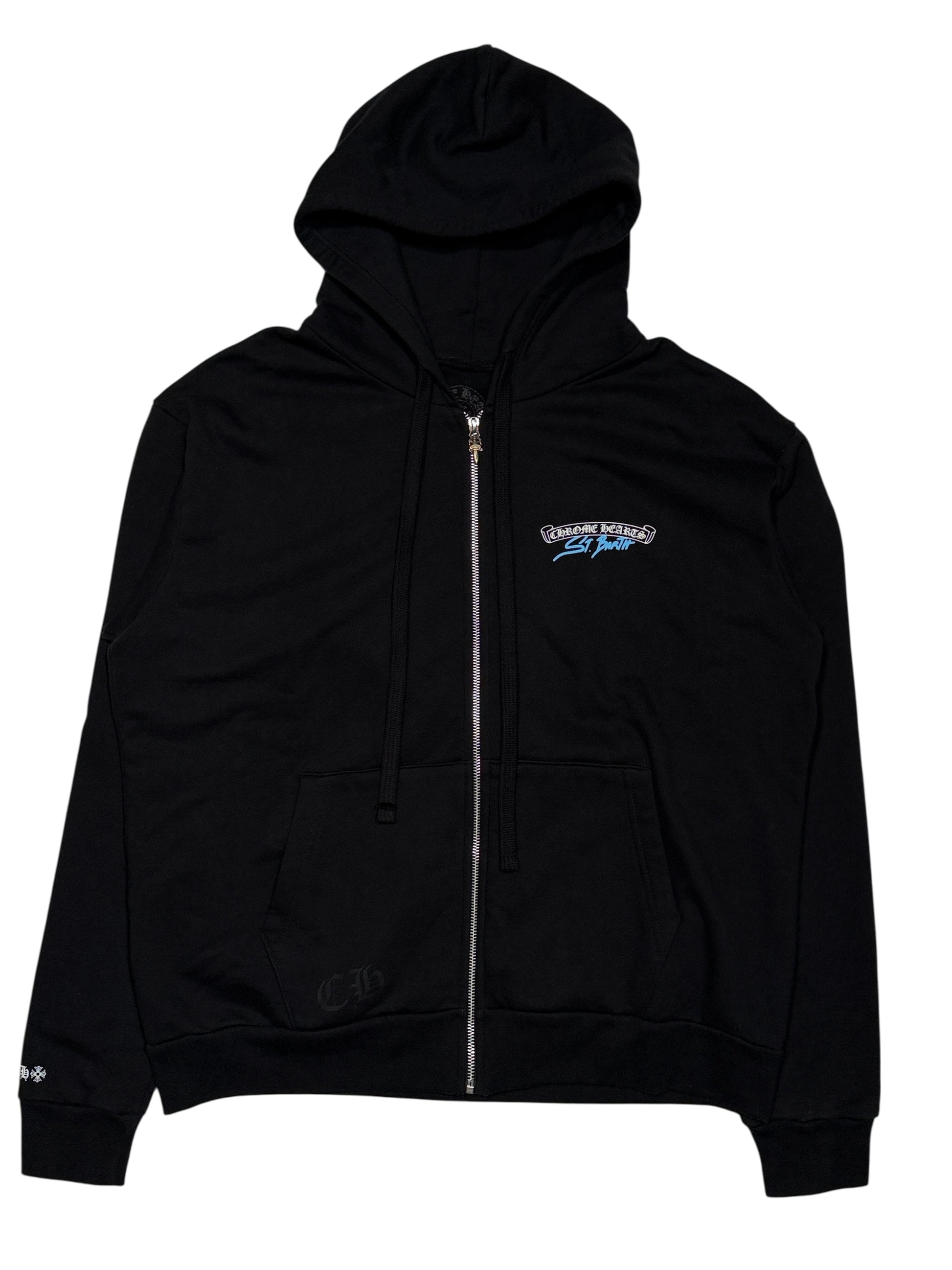 Chrome Hearts St. Barth Zip Hoodie Sterling Silver Hardware